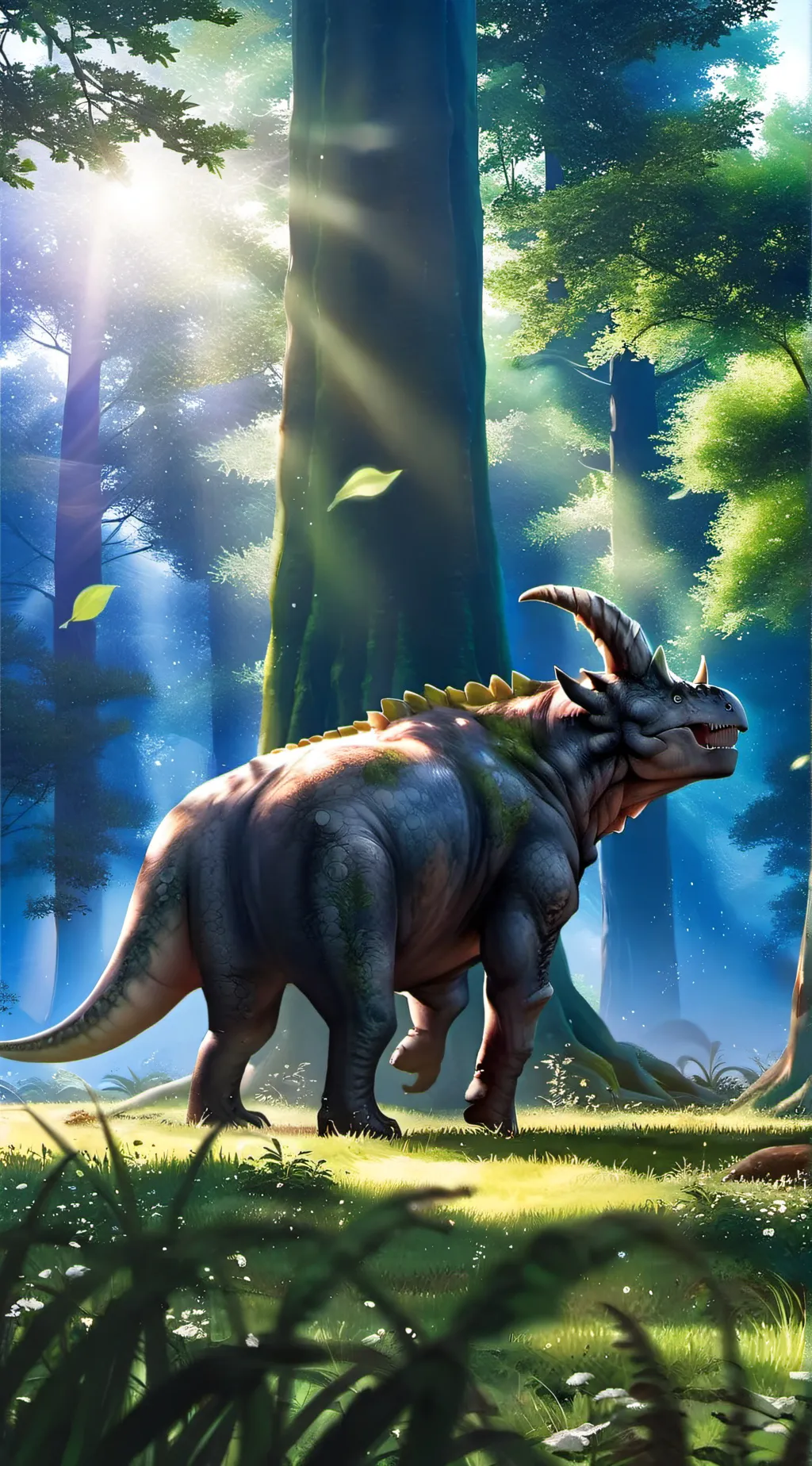 ai character: nasutoceratops background