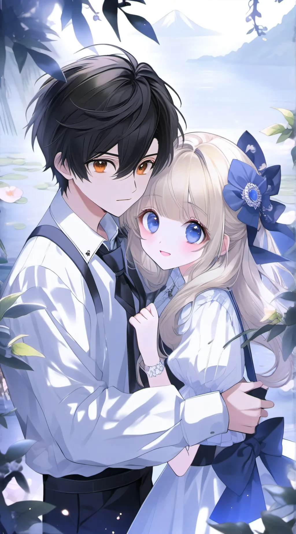 ai character: Angel and ella background