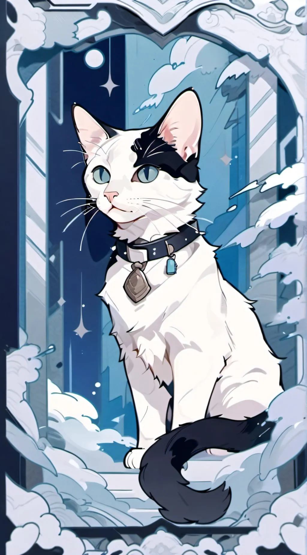 ai character: MHA Cat background