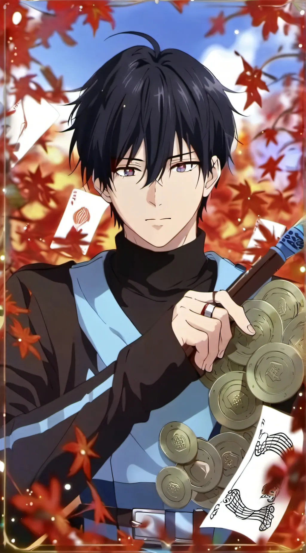 ai character: Jjk ur inumaki background