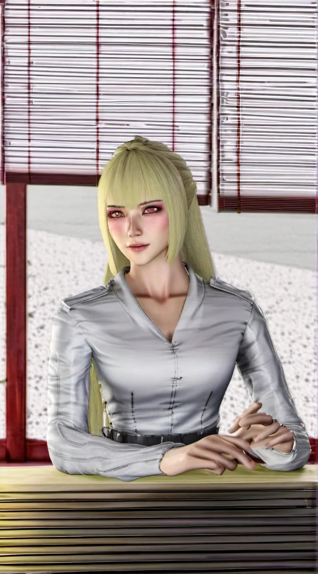 ai character: Emilie Rochefort  background