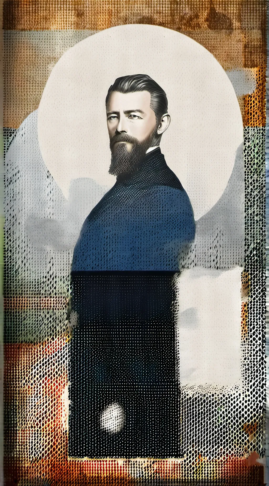 ai character: Ludwig Feuerbach  background
