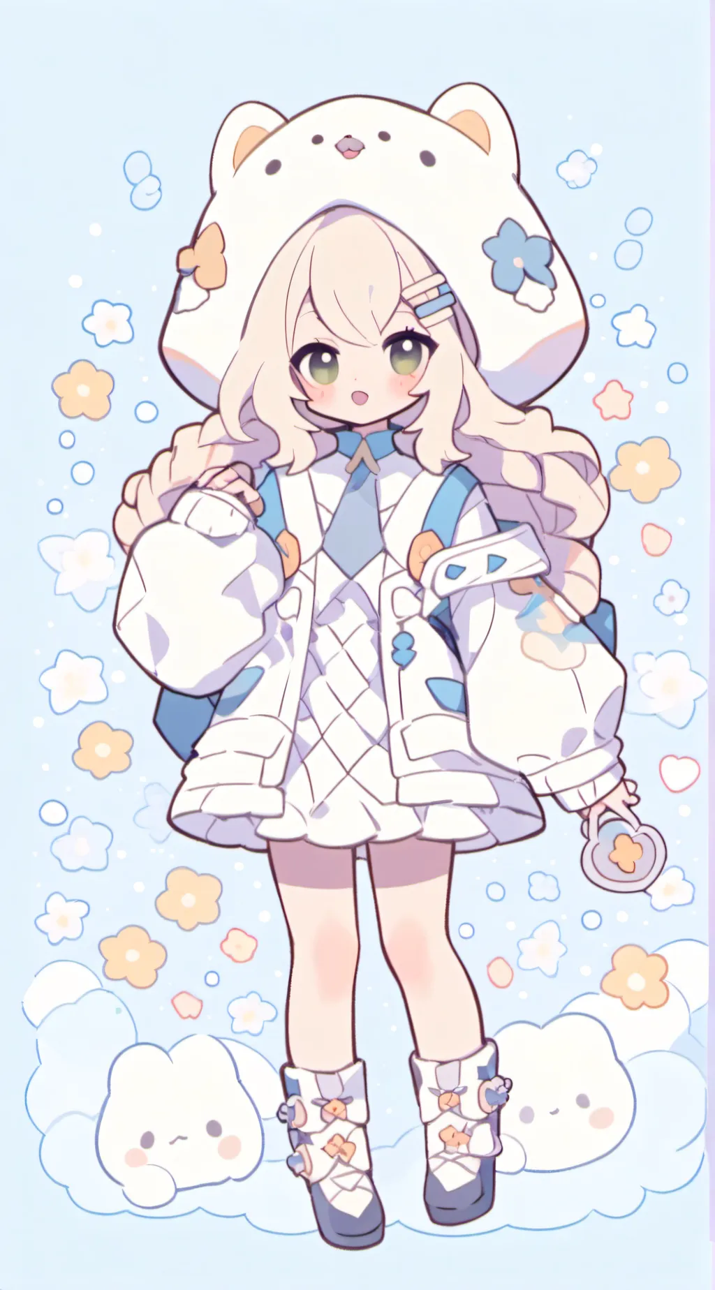 ai character: Little sister-Emma background