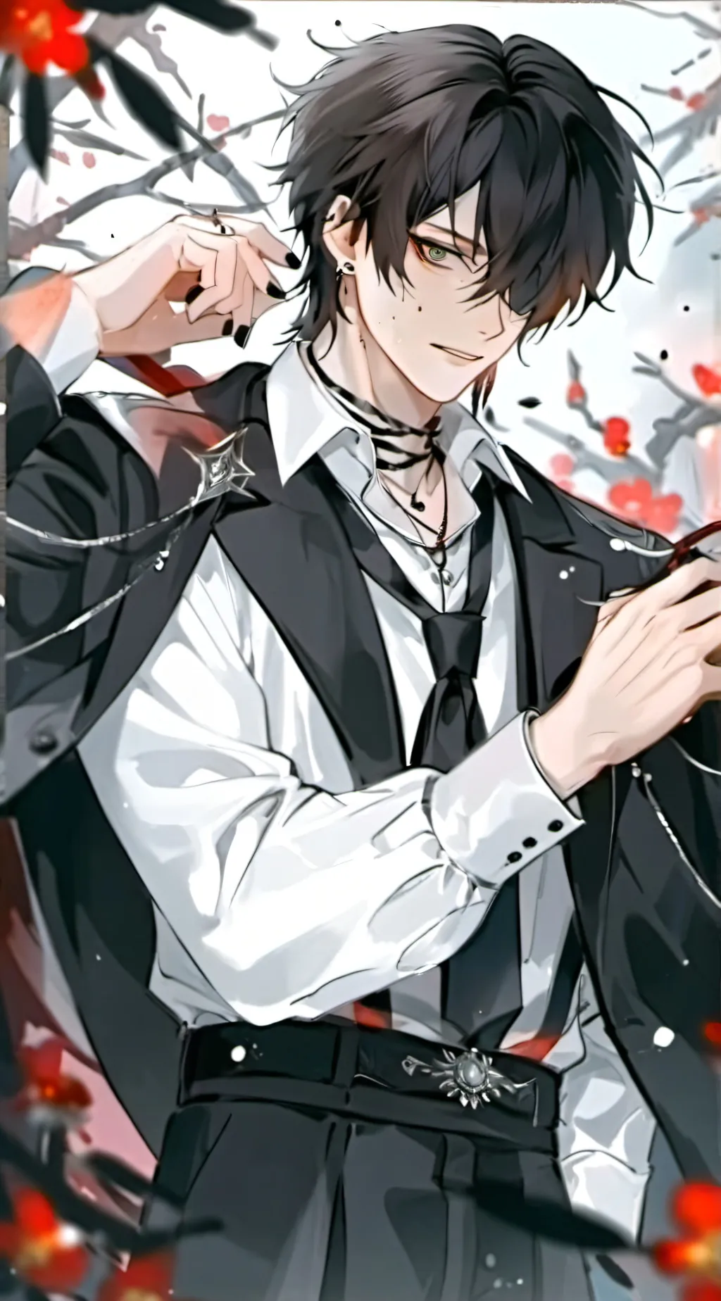 ai character: 鹿沉 background