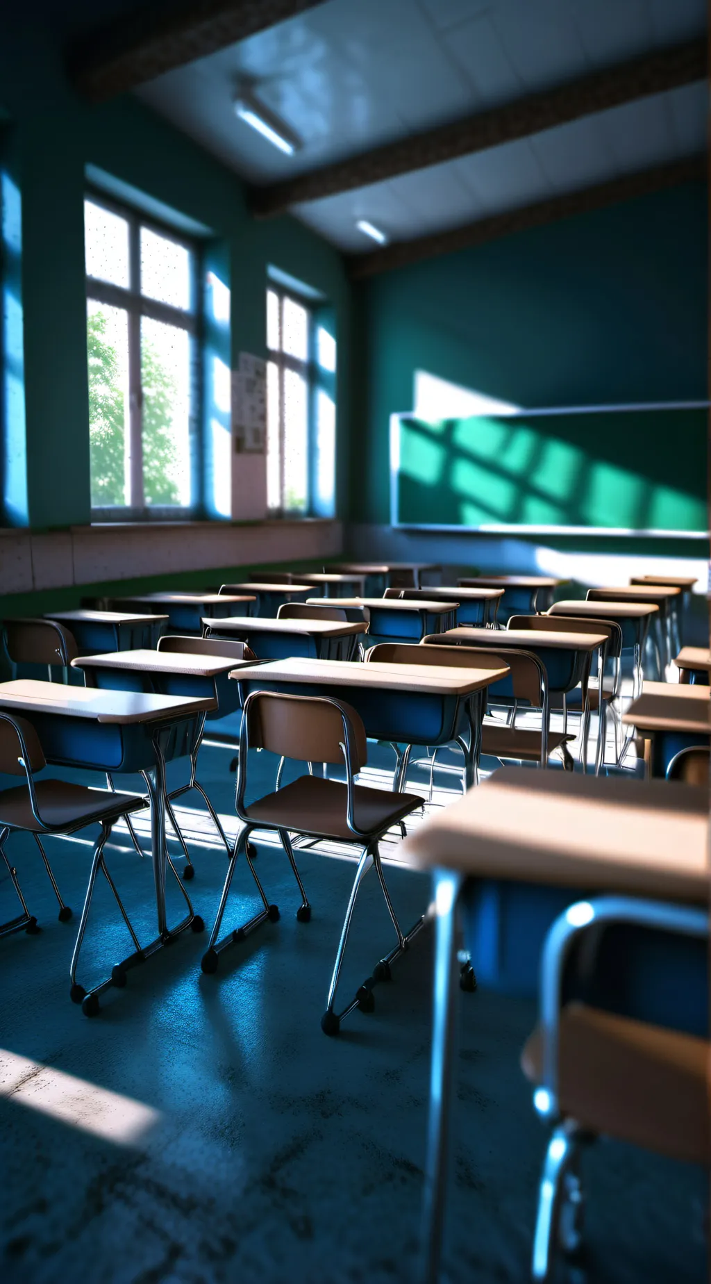 ai character: school👽😛💕😂🤔 background