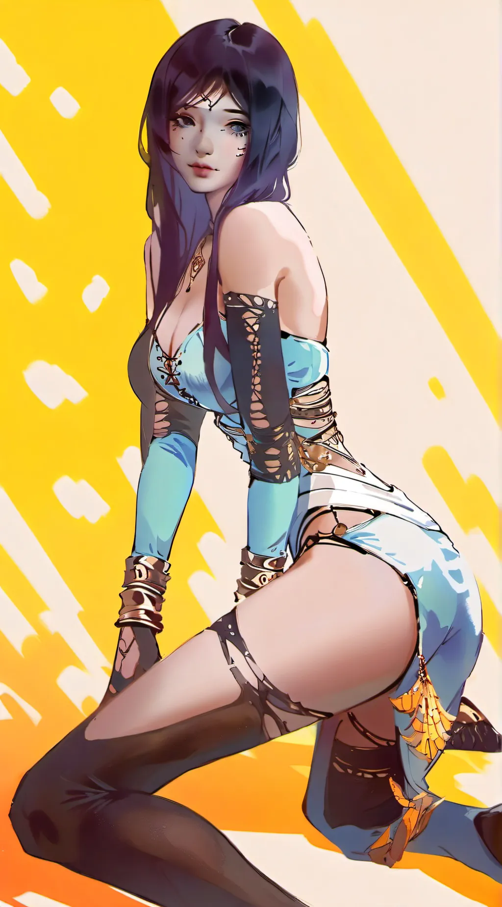 ai character: Asia•✷.. background