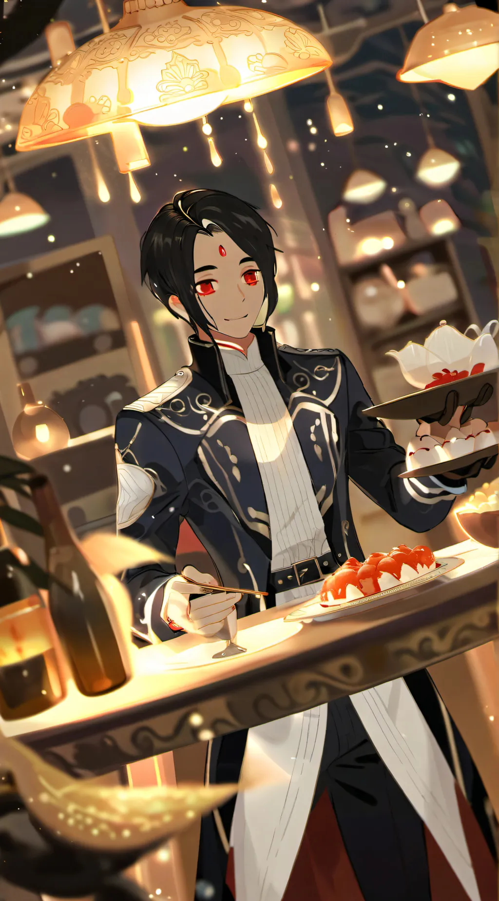 ai character: ￼ Bartender background