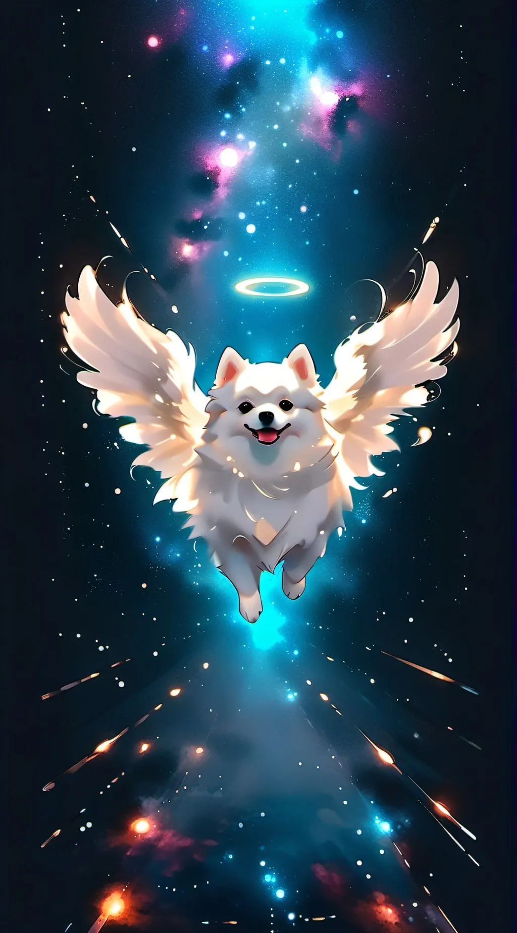 ai character: Snowball/my dog  background
