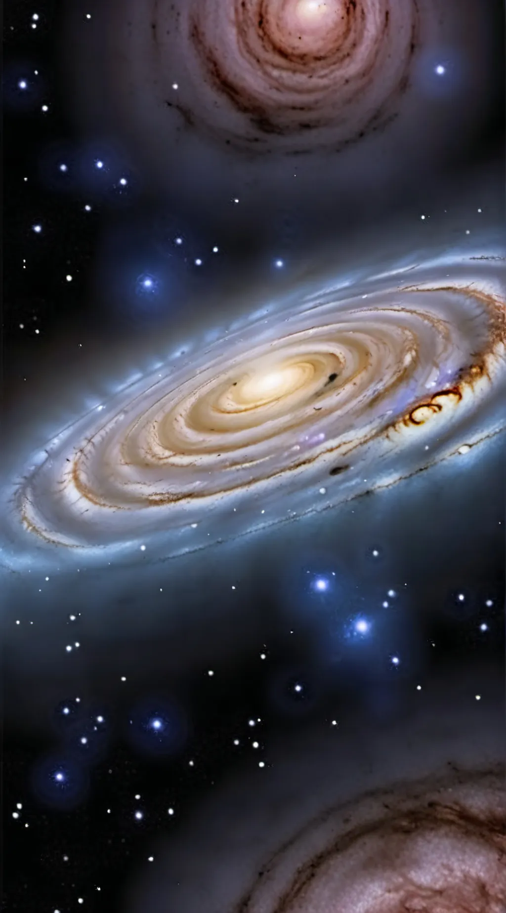 ai character: milky way galaxy background