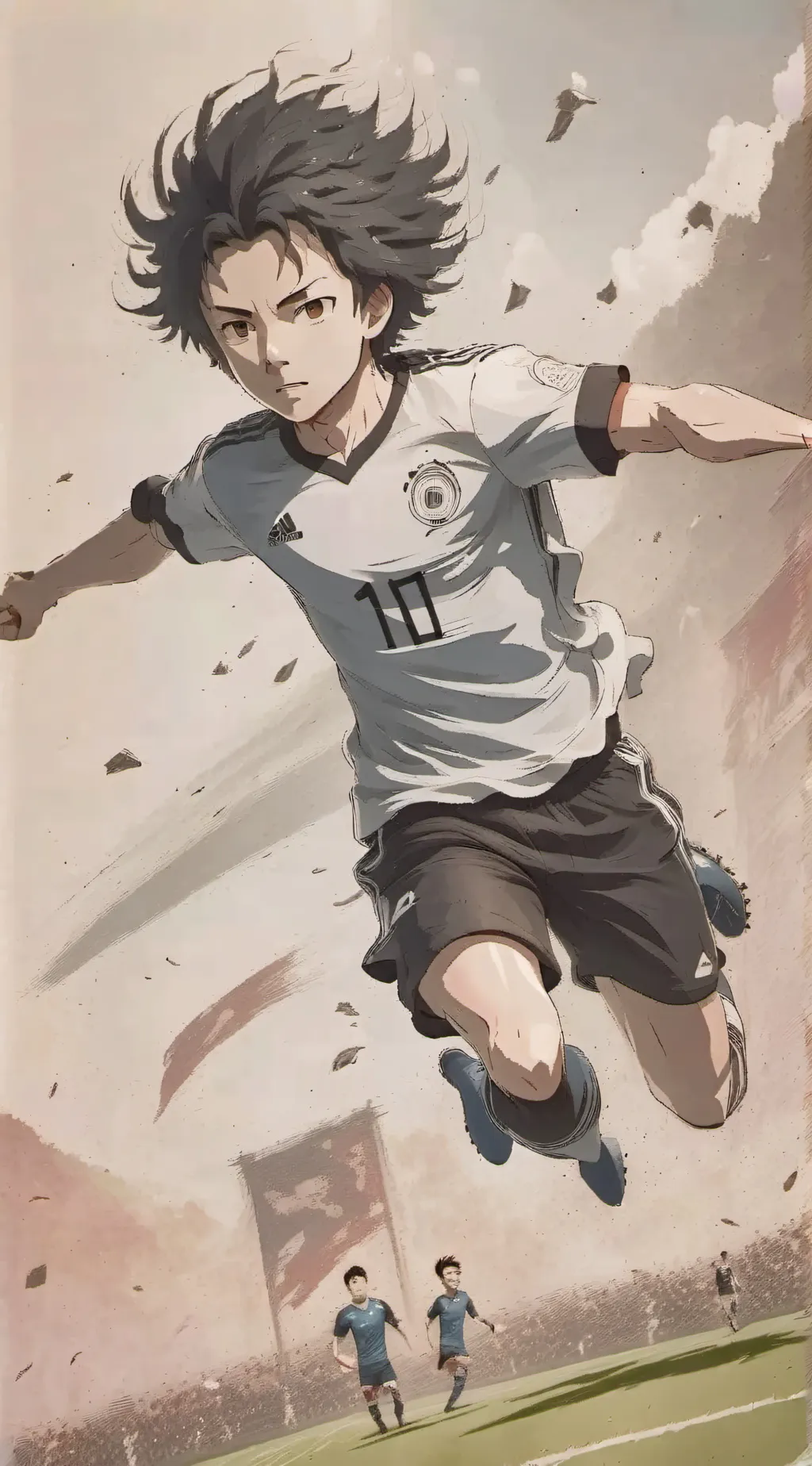 ai character: blue lock player background