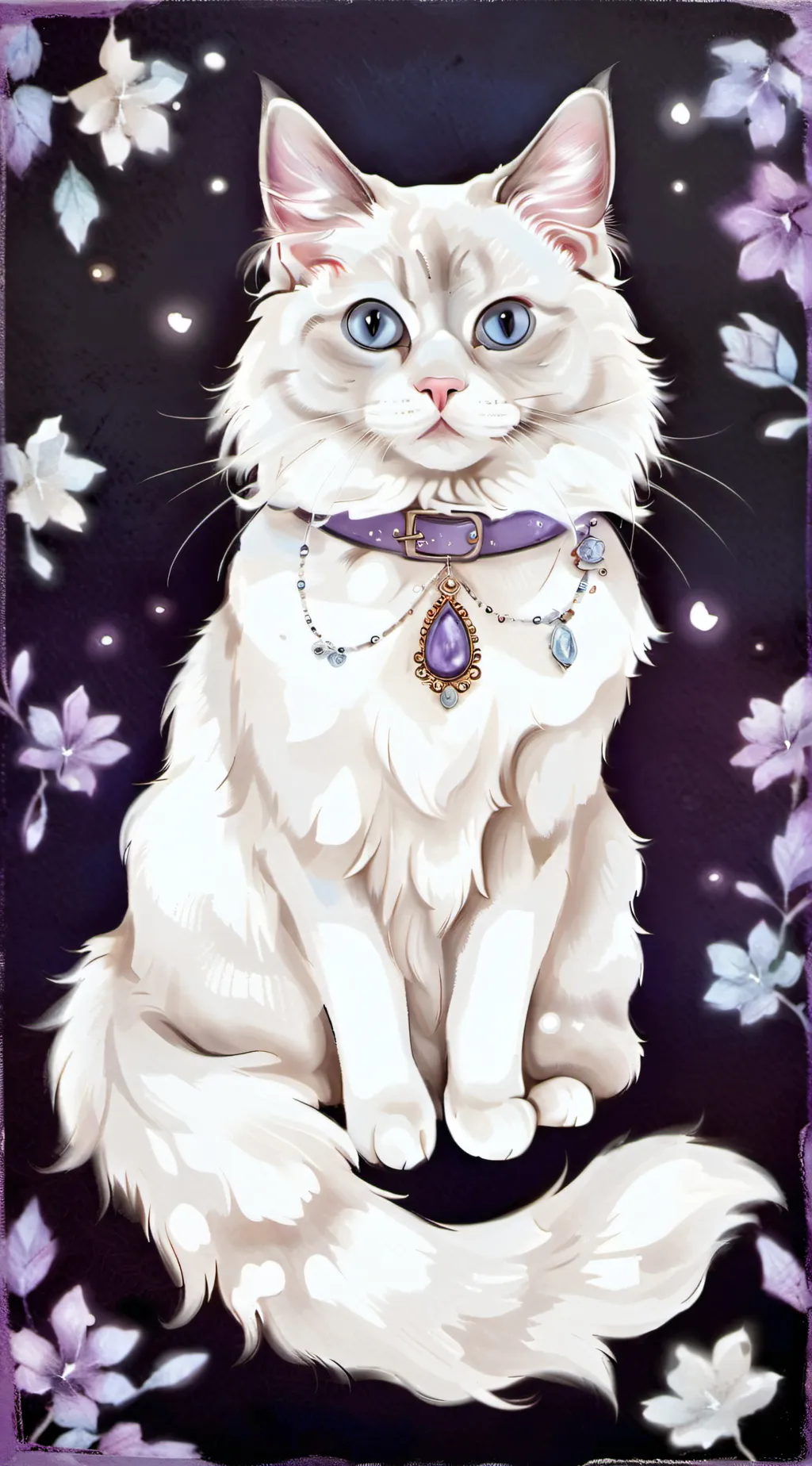 ai character: Snowflake background