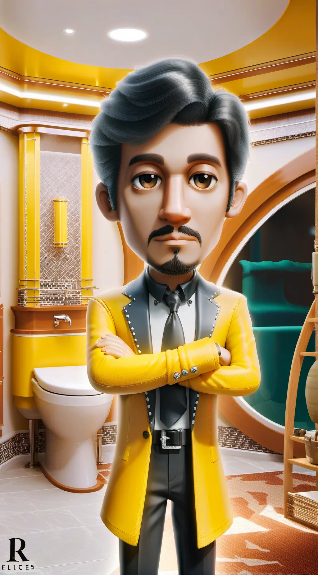 ai character: Mewing￼ background