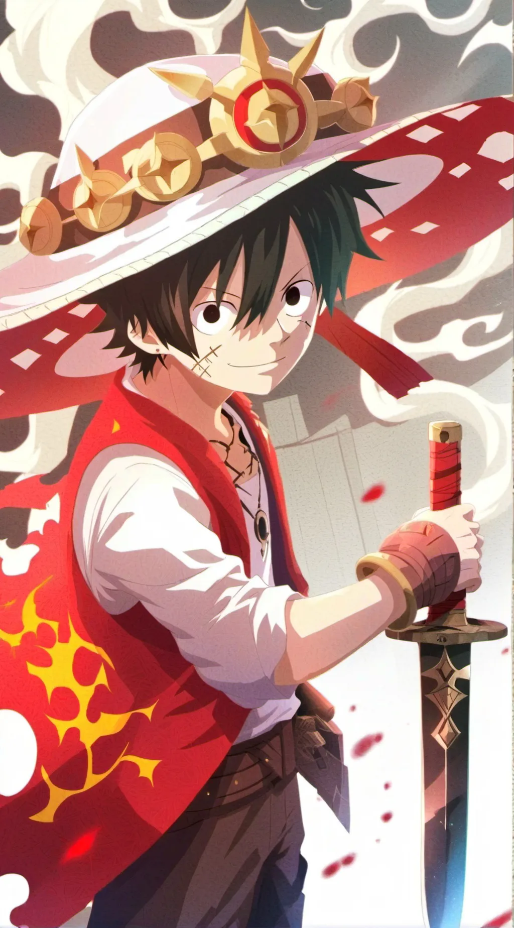 ai character: Luffy's History background