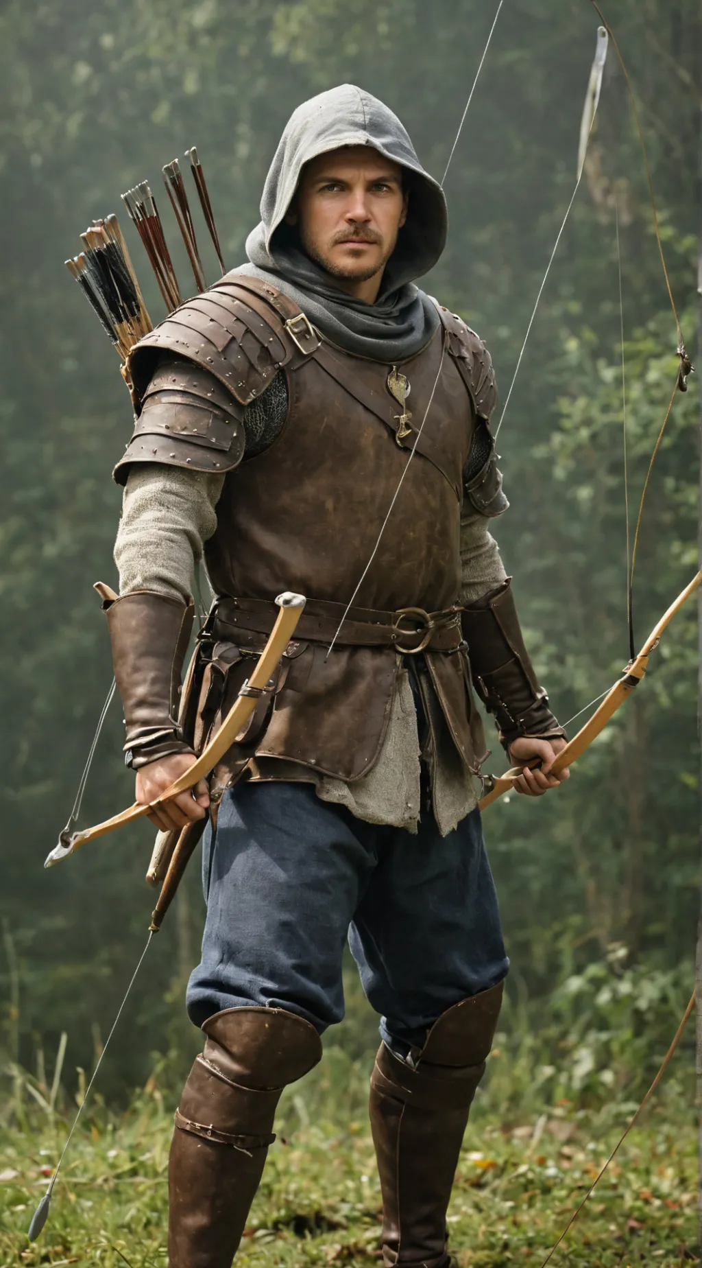ai character: medieval archer background