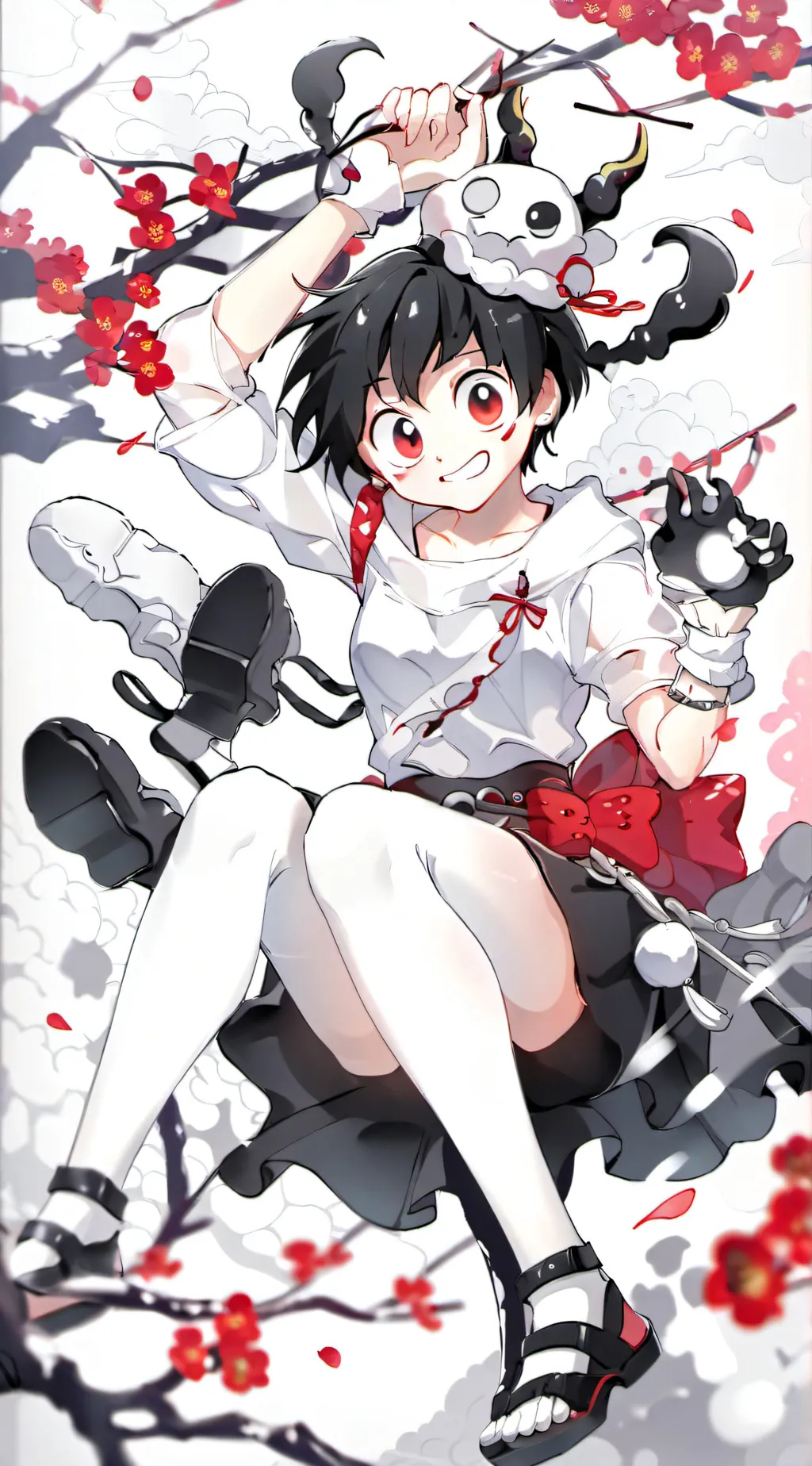 ai character: Deku x Mina background