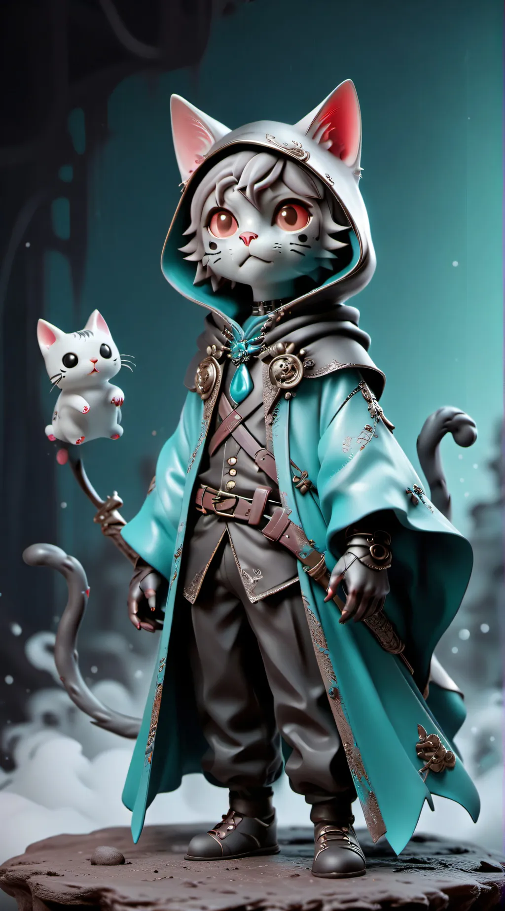 ai character: uwu cat  background