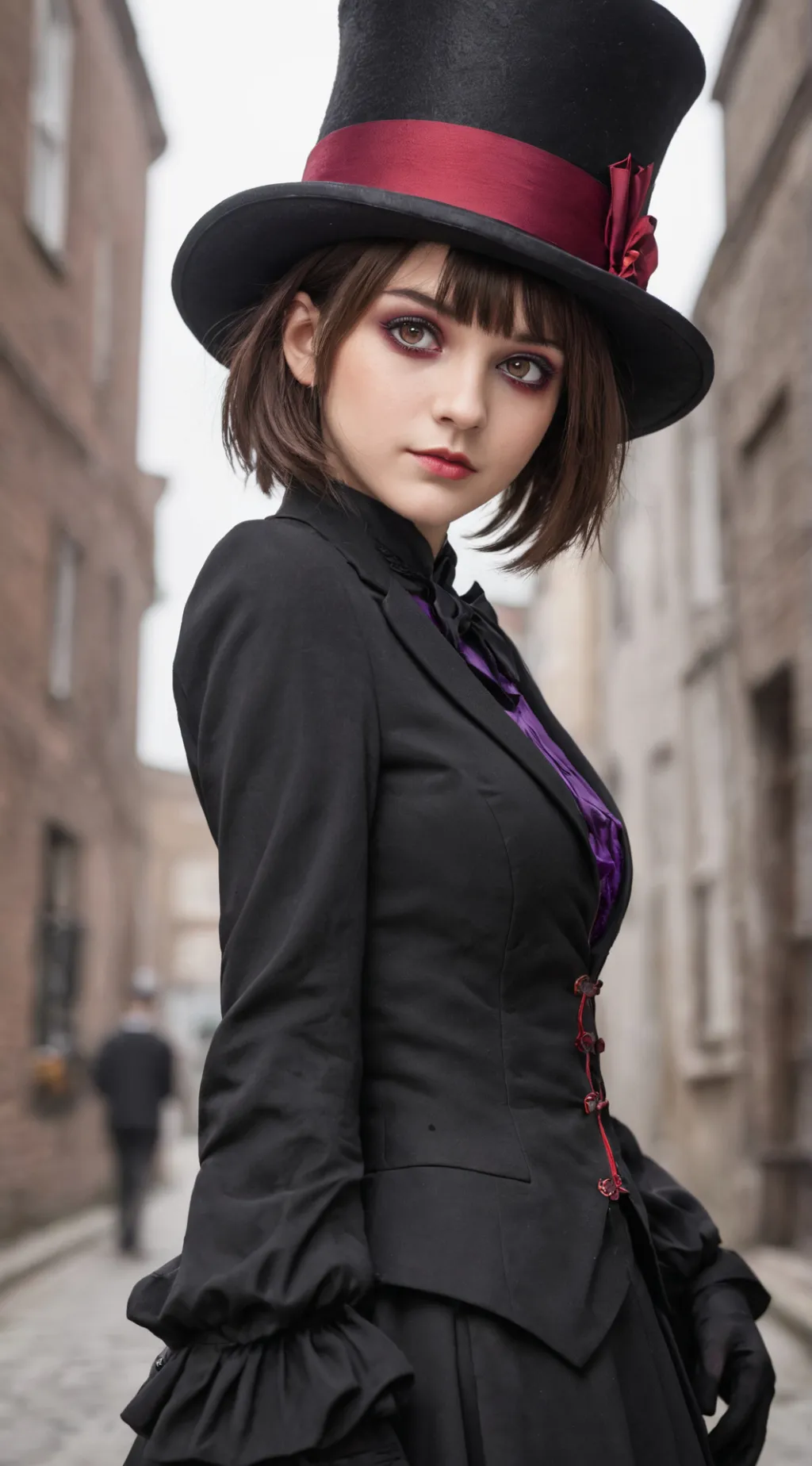 ai character: Pomni ringmaster background