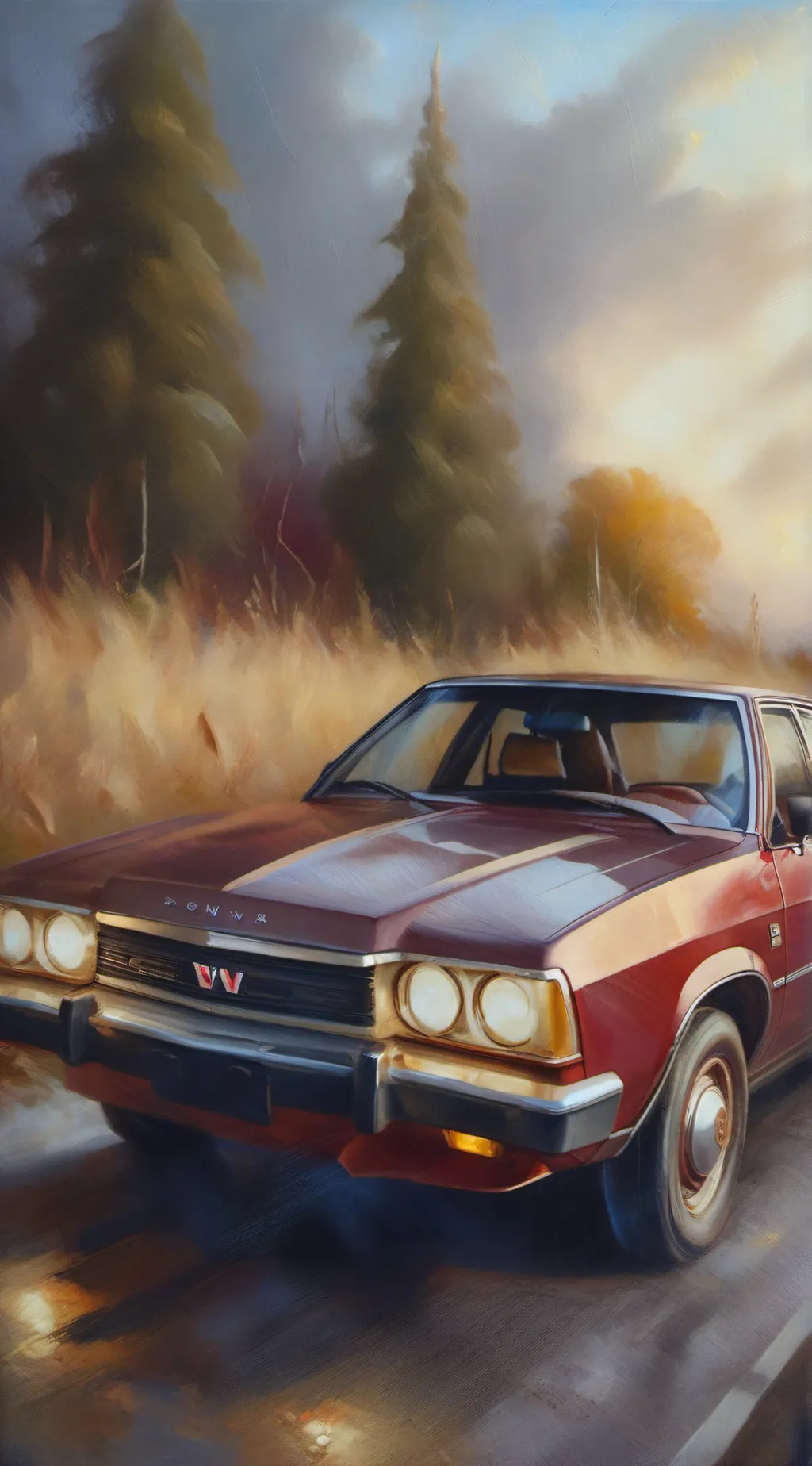 ai character: Car crash background