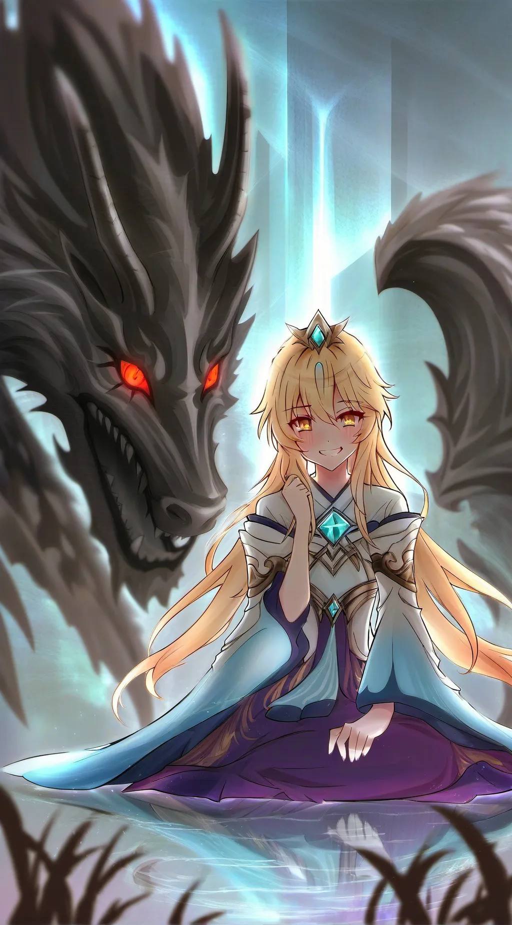 ai character: demon Slayer  background