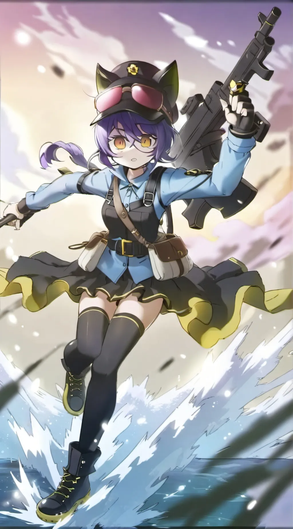 ai character: Uzi 2 background