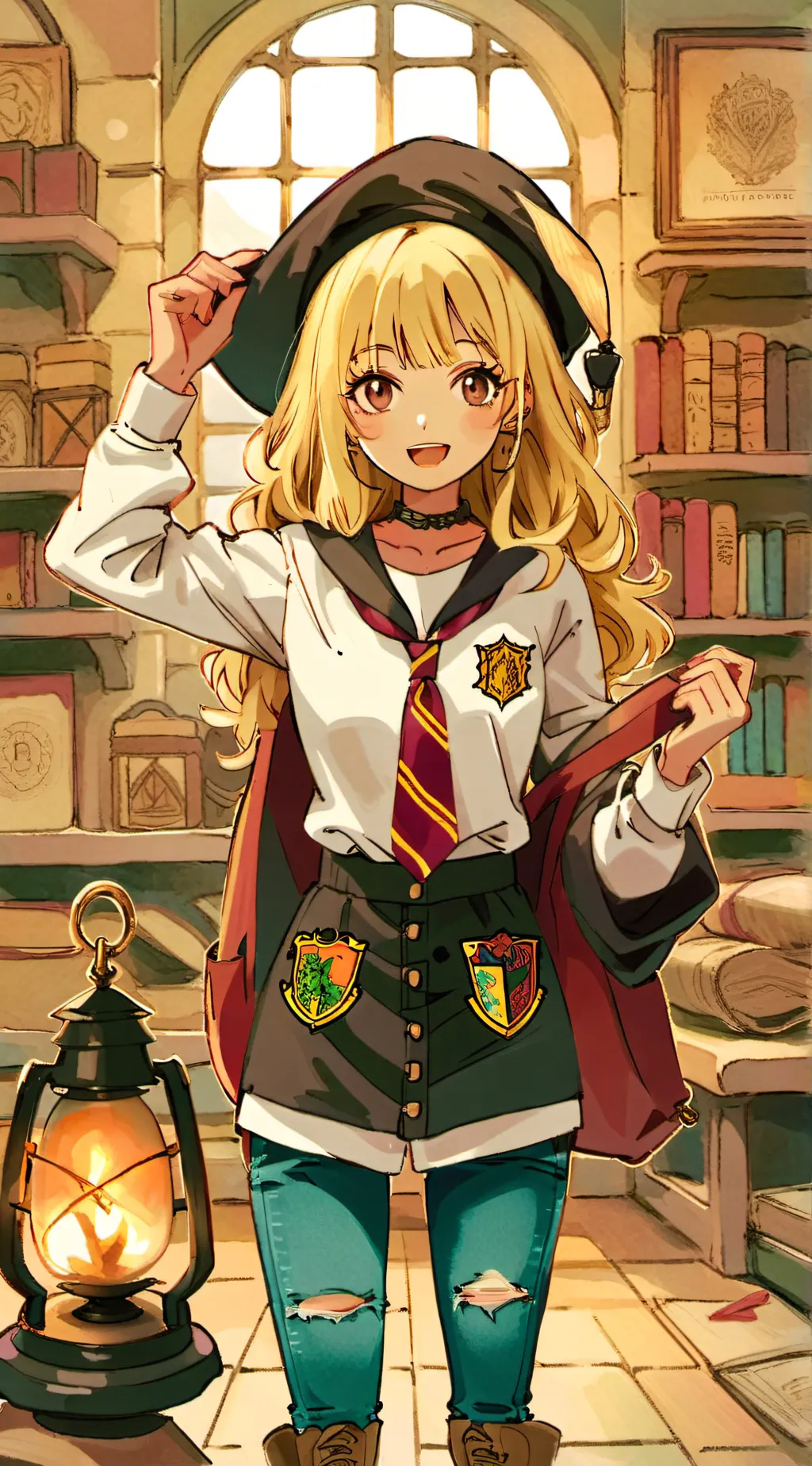 ai character: hogwarts background