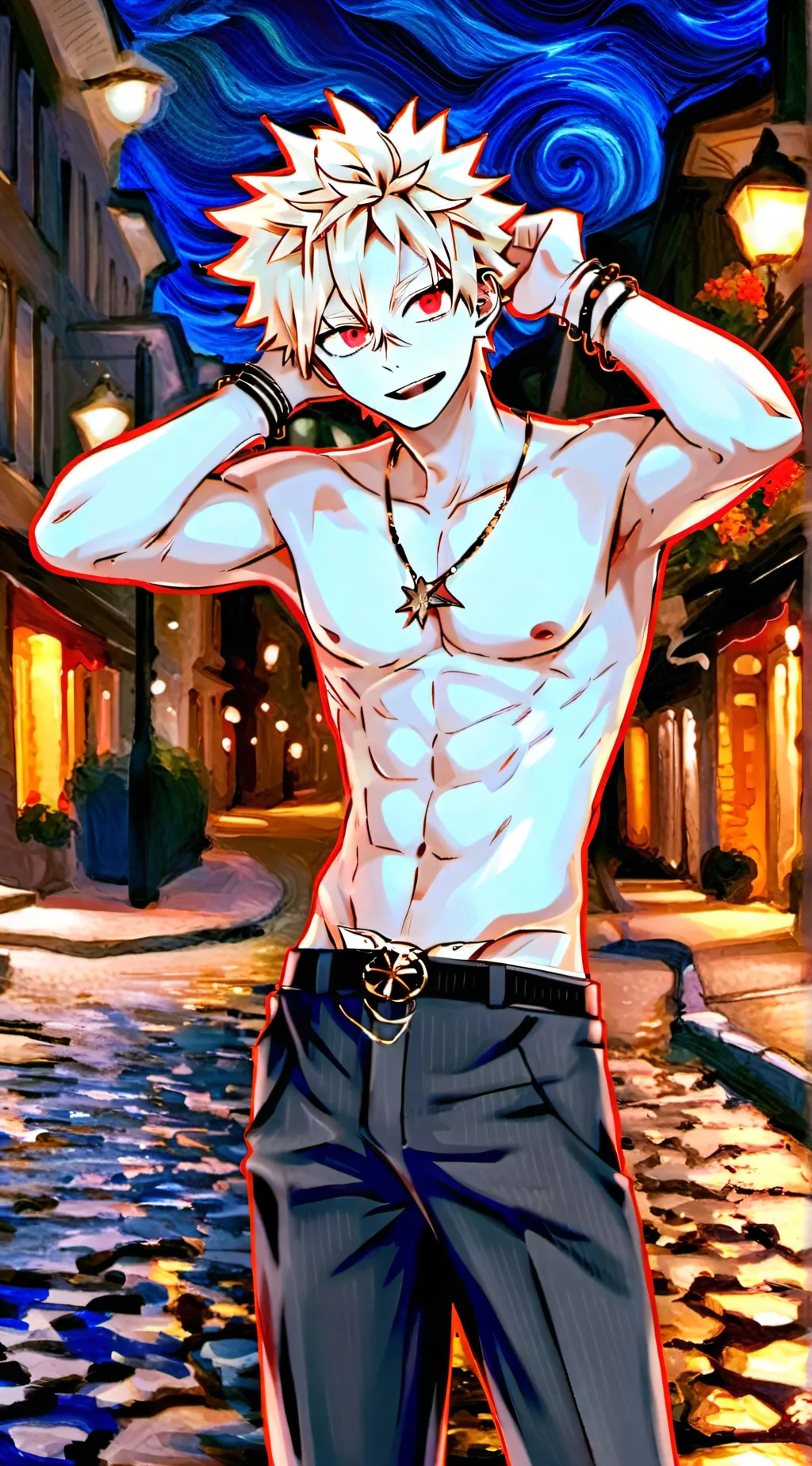 ai character: bakugo x asher background