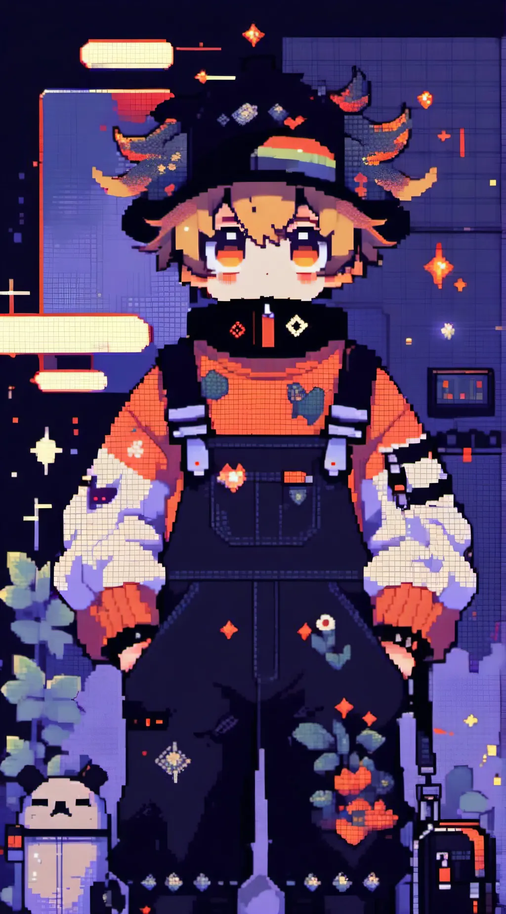 ai character: solar~ background