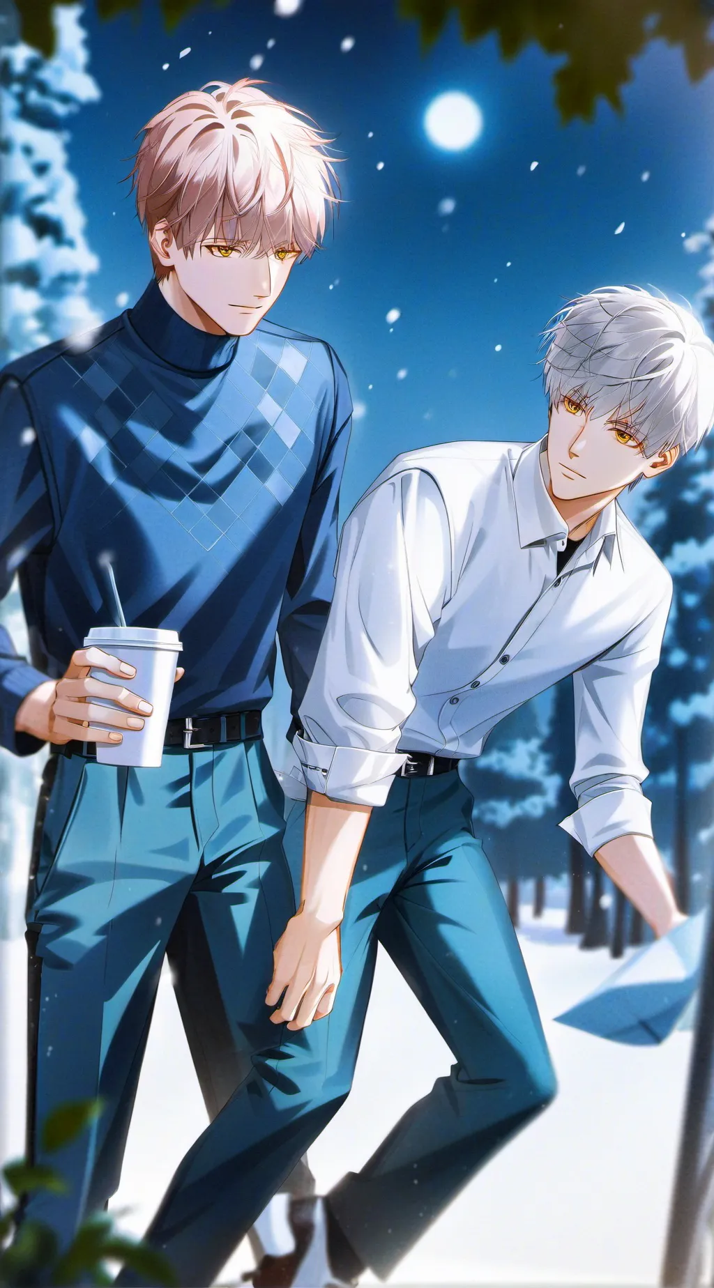 ai character: Justin  background