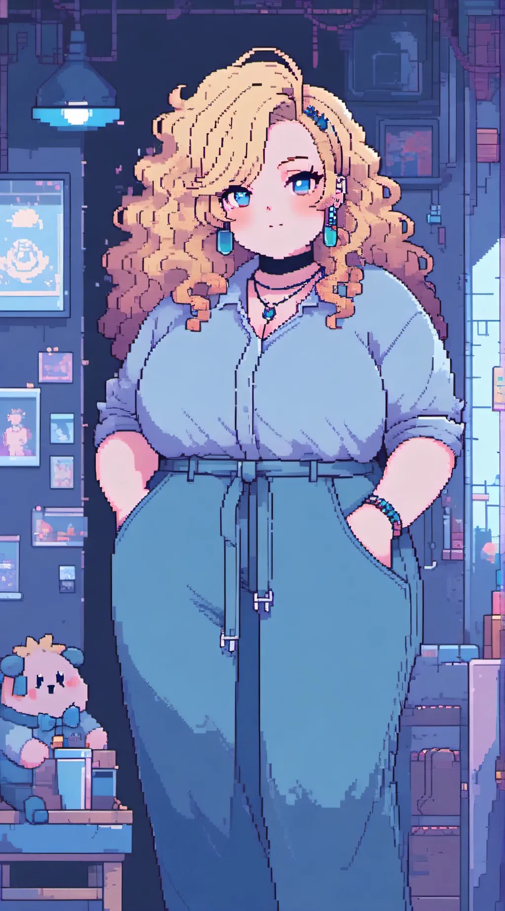 ai character: angel star background