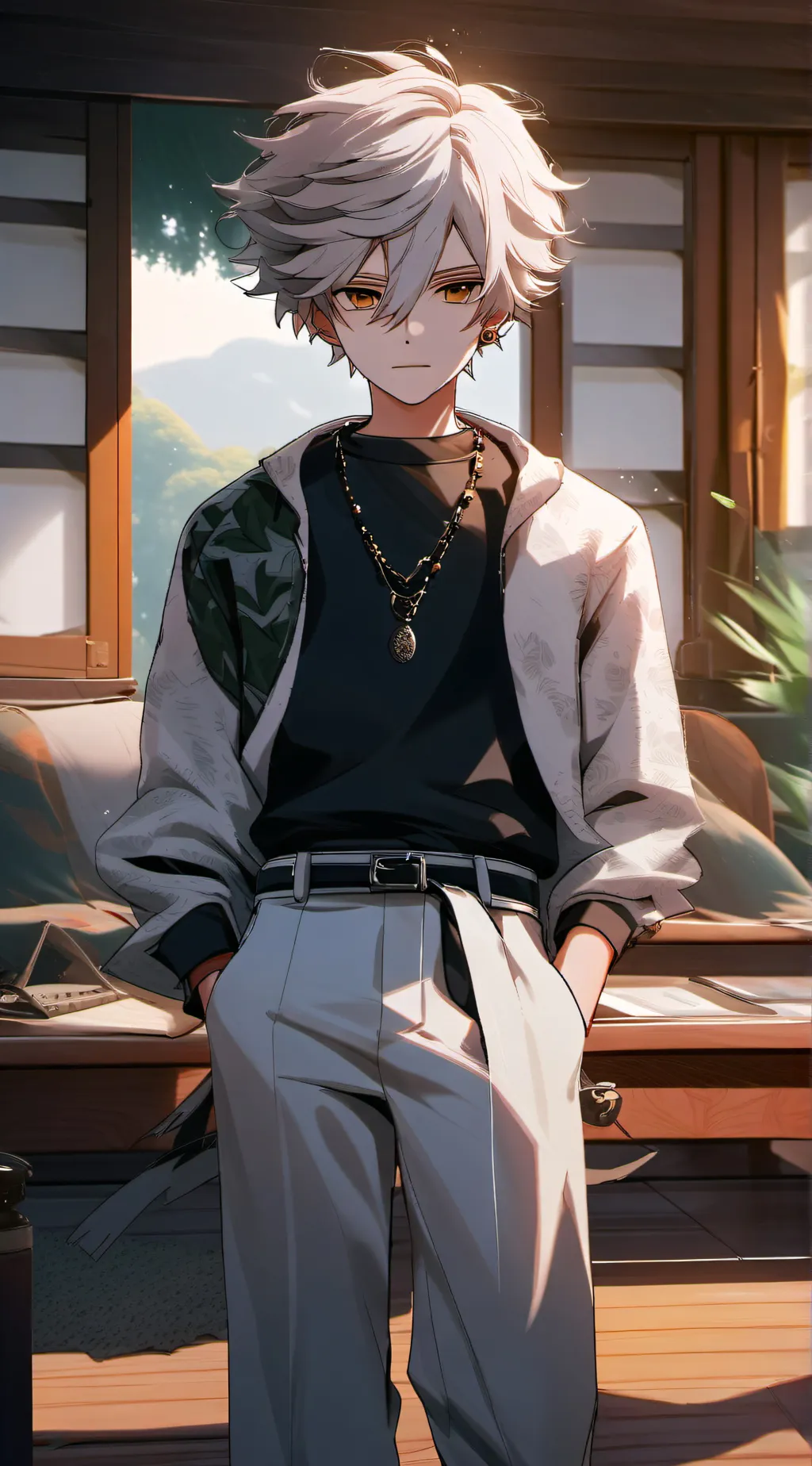 ai character: ⬤Jake⬤ background