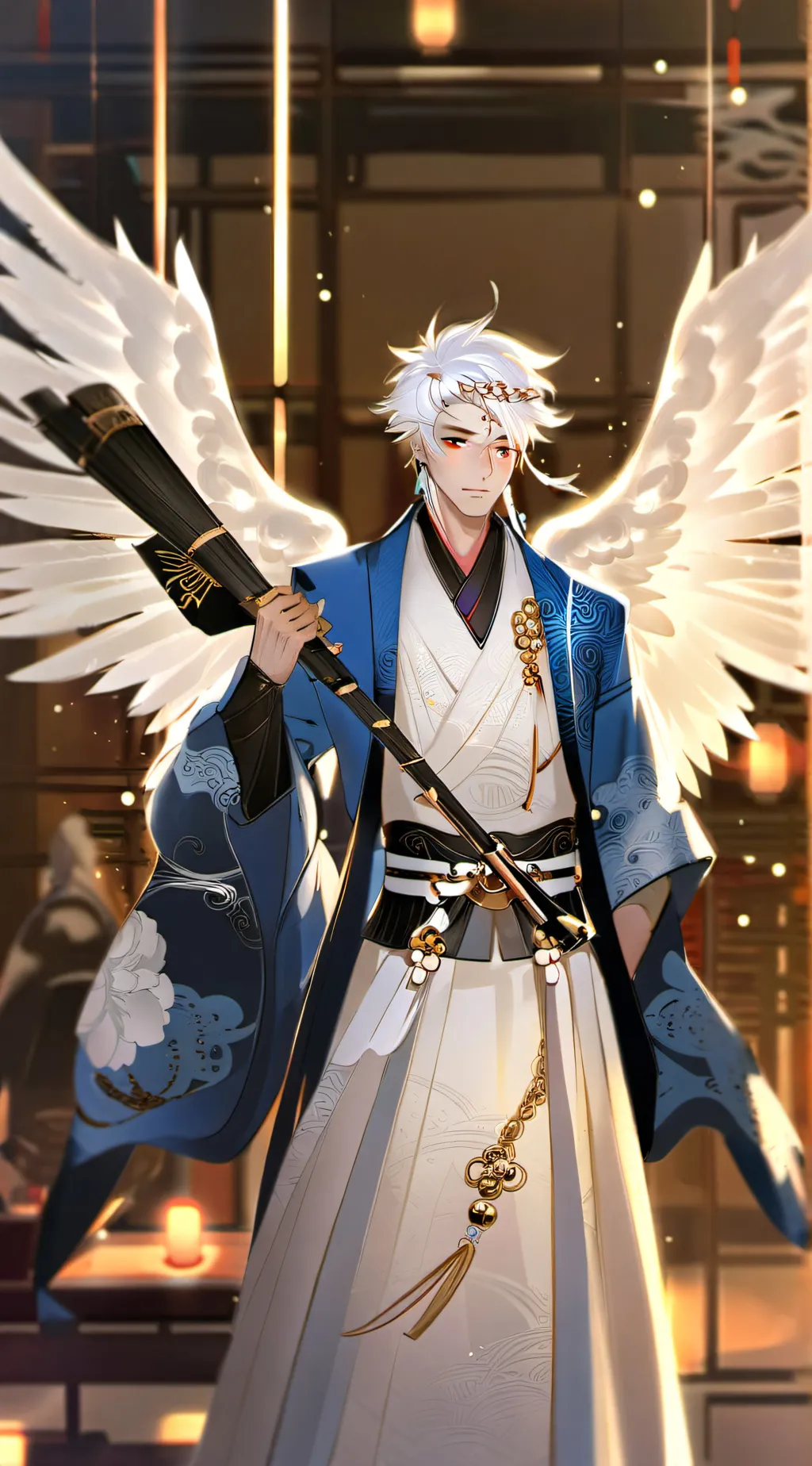 ai character: angel background