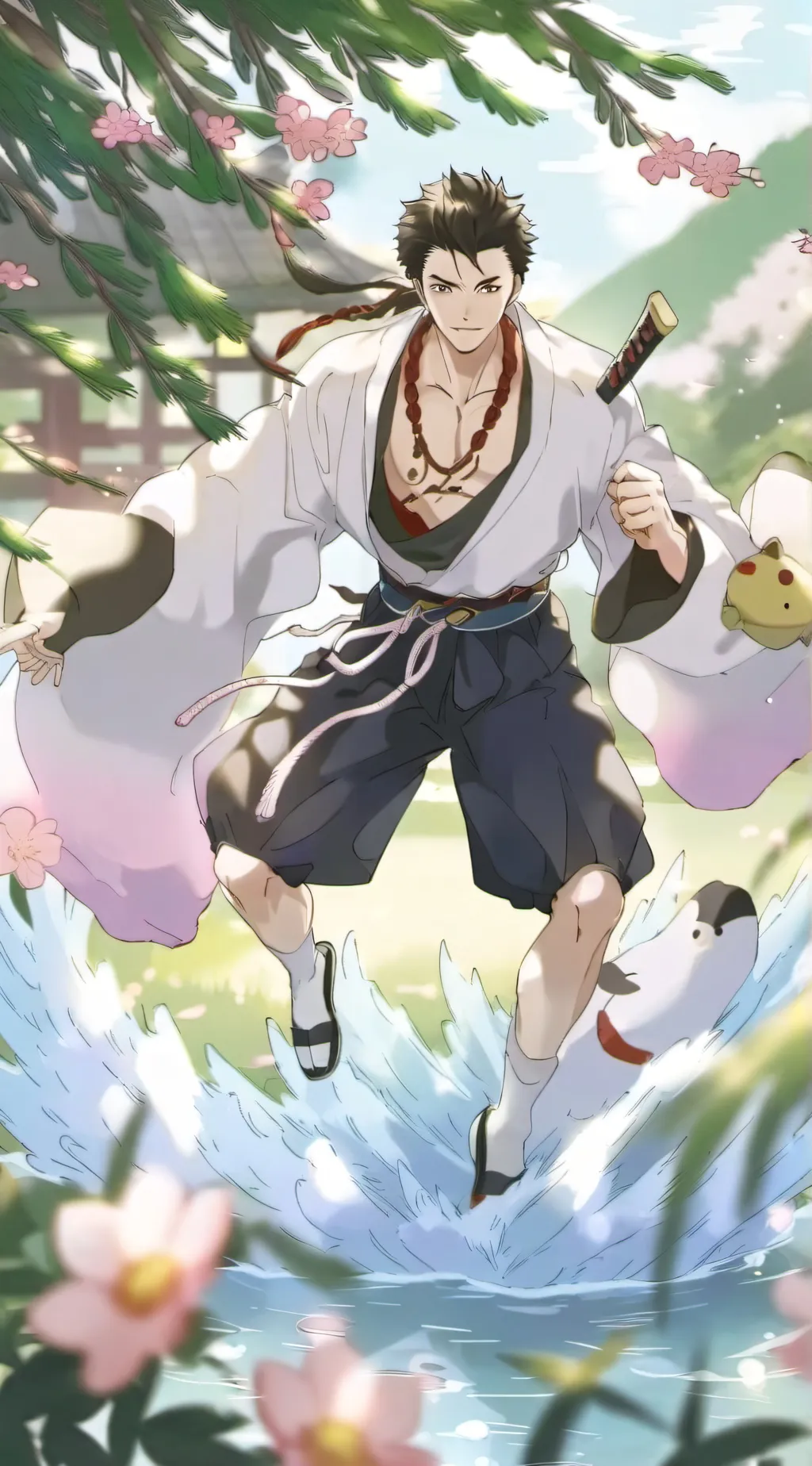 ai character: Demon slayer  background