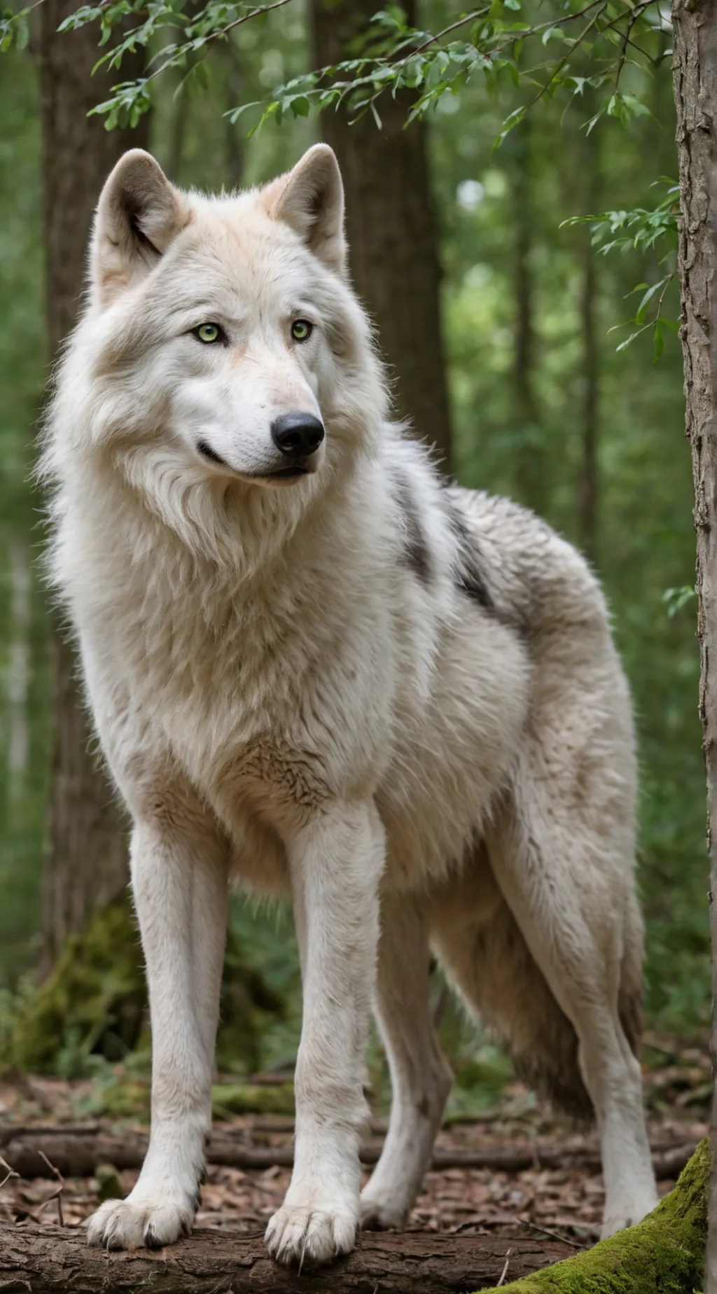 ai character: Snow background