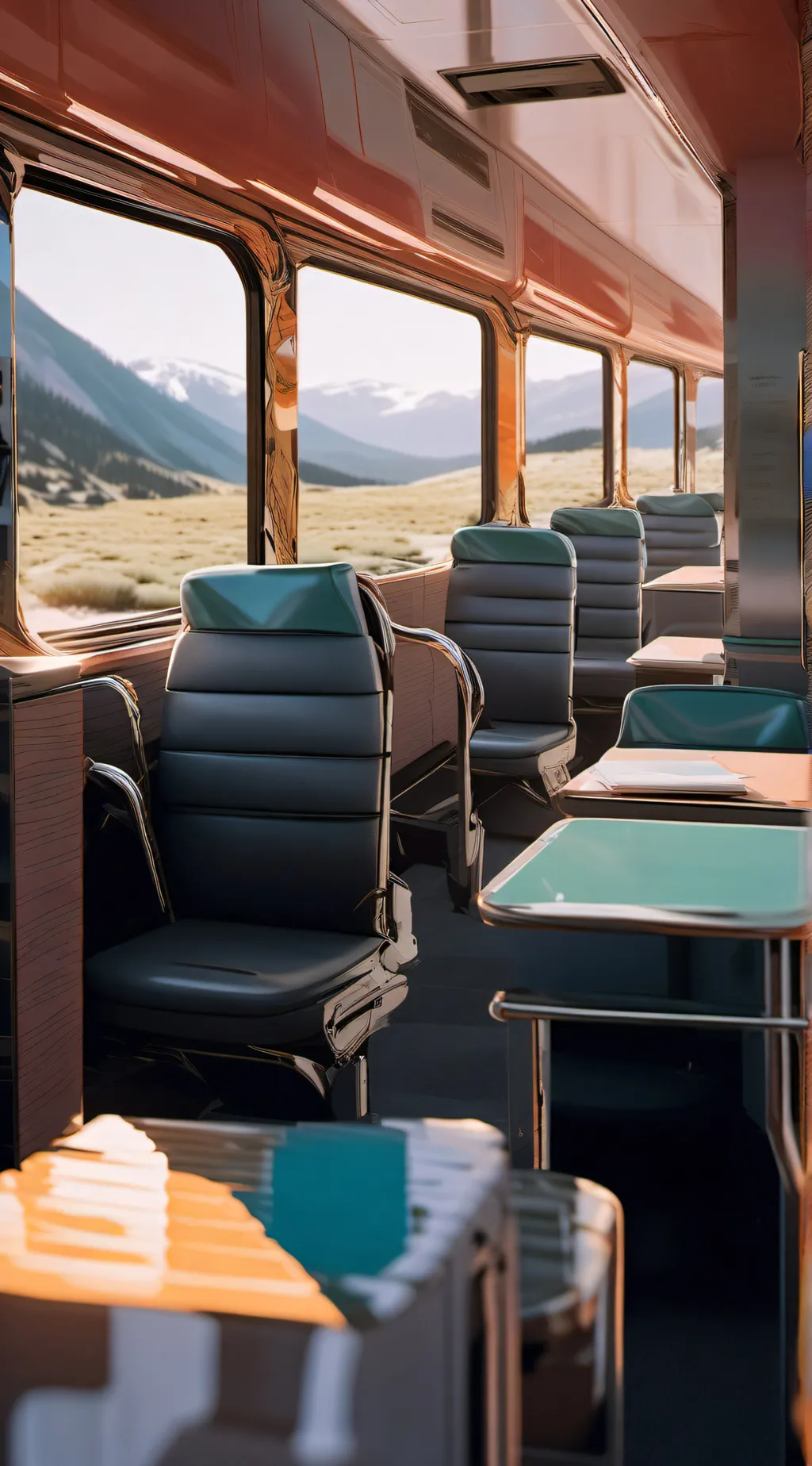 ai character: Class1A road trip! background