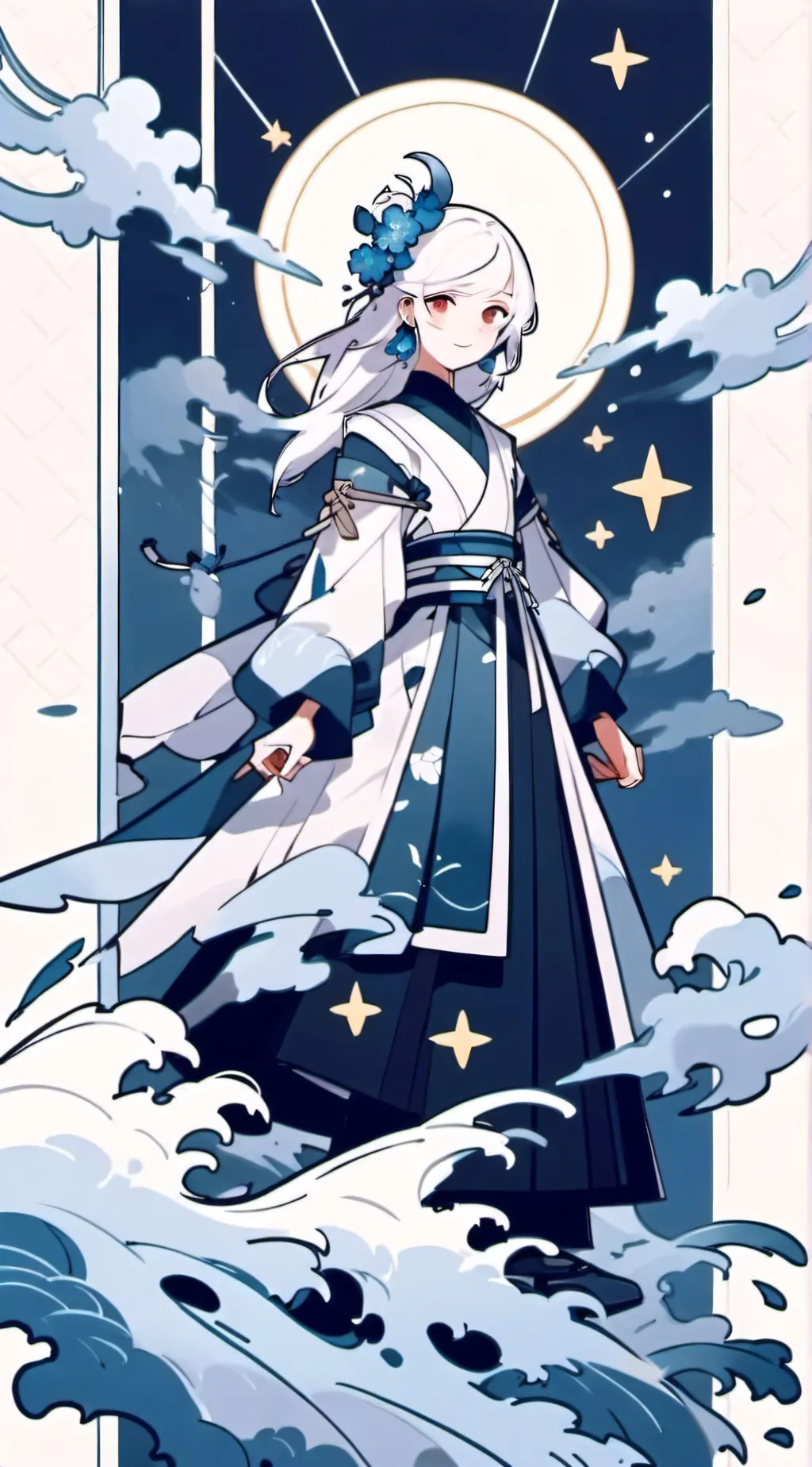 ai character: Announcement background