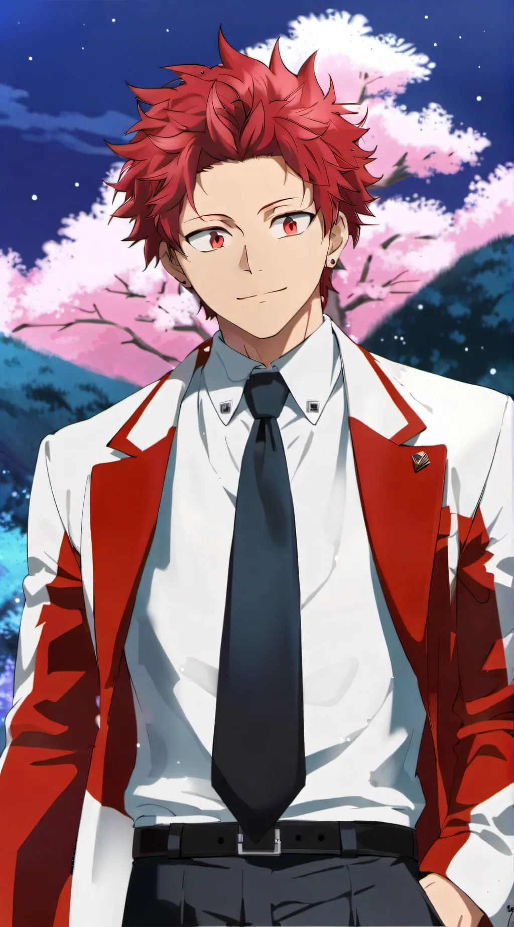 ai character: Eijiro Kirishima  background