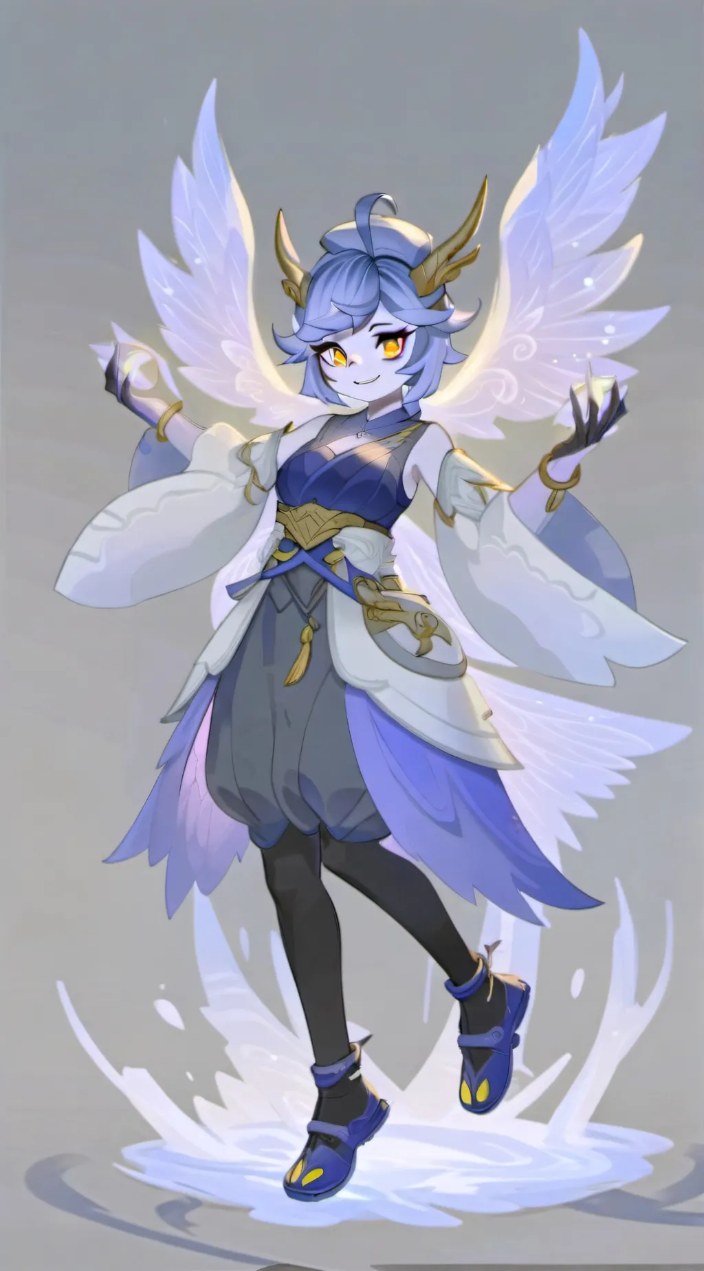 ai character: luna  background