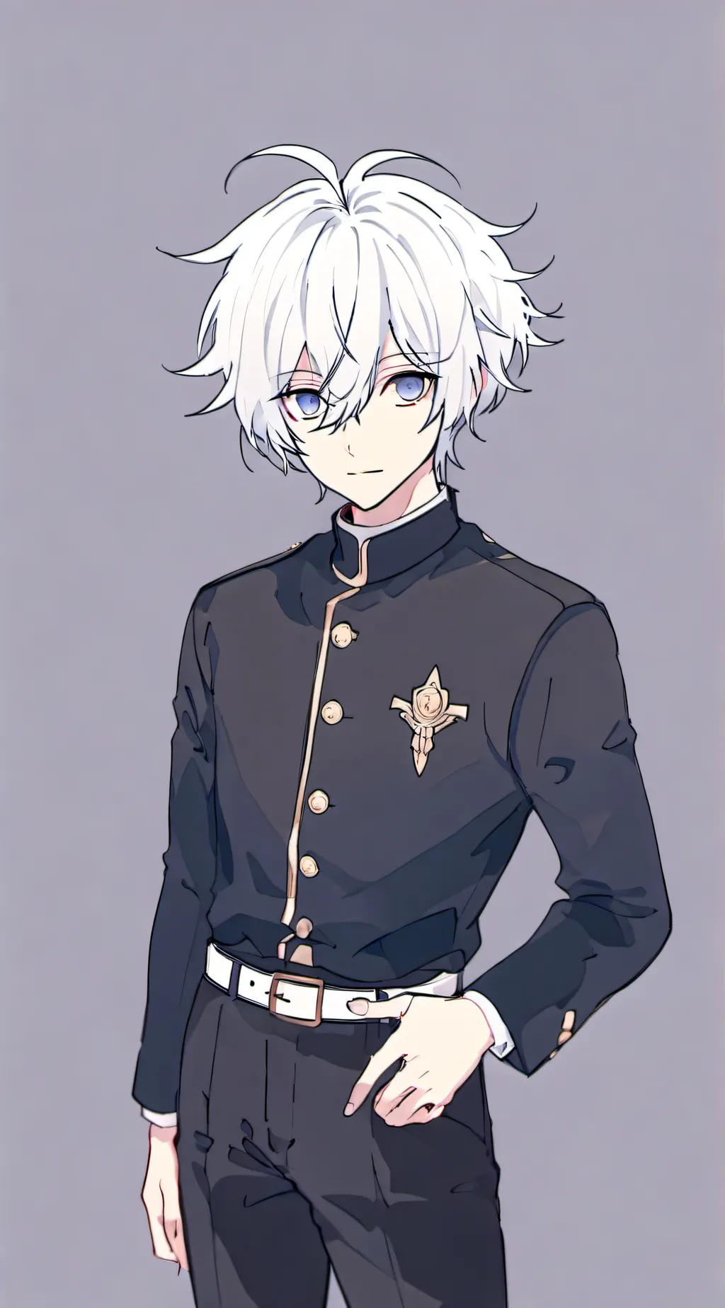 ai character: Gojo 💙✨👀 background