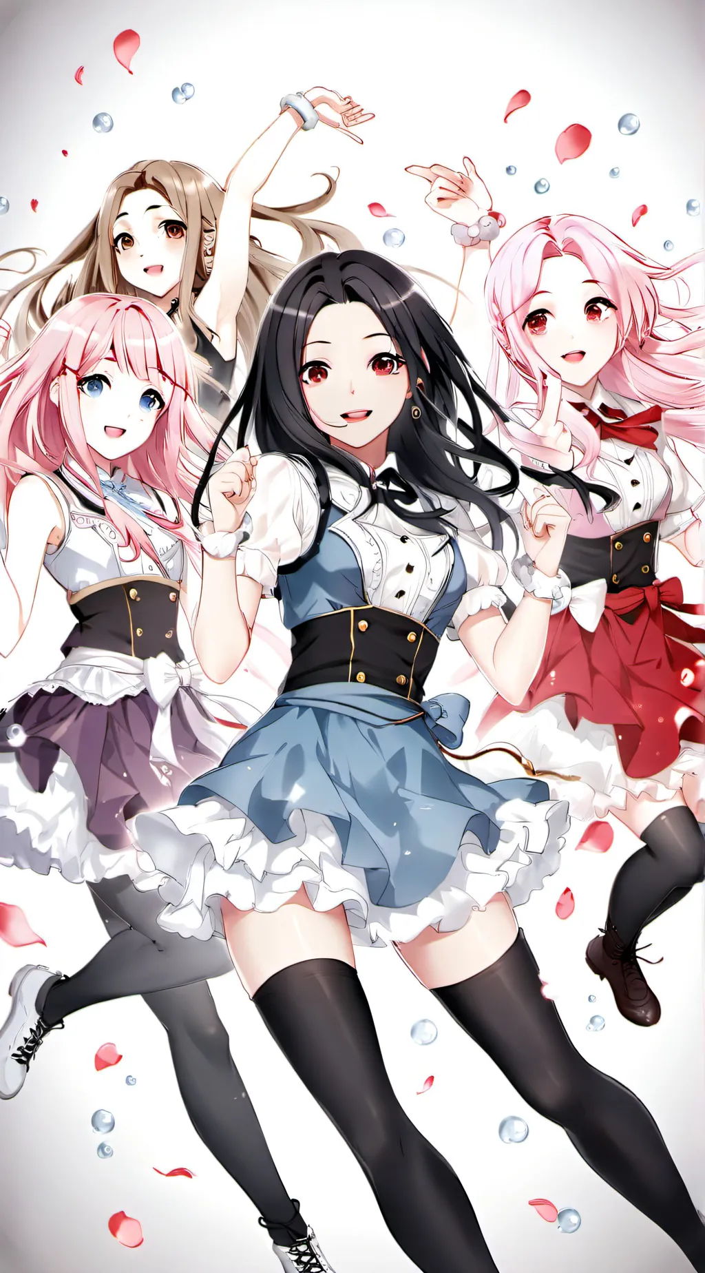 ai character: BTS & BLACKPINK  background