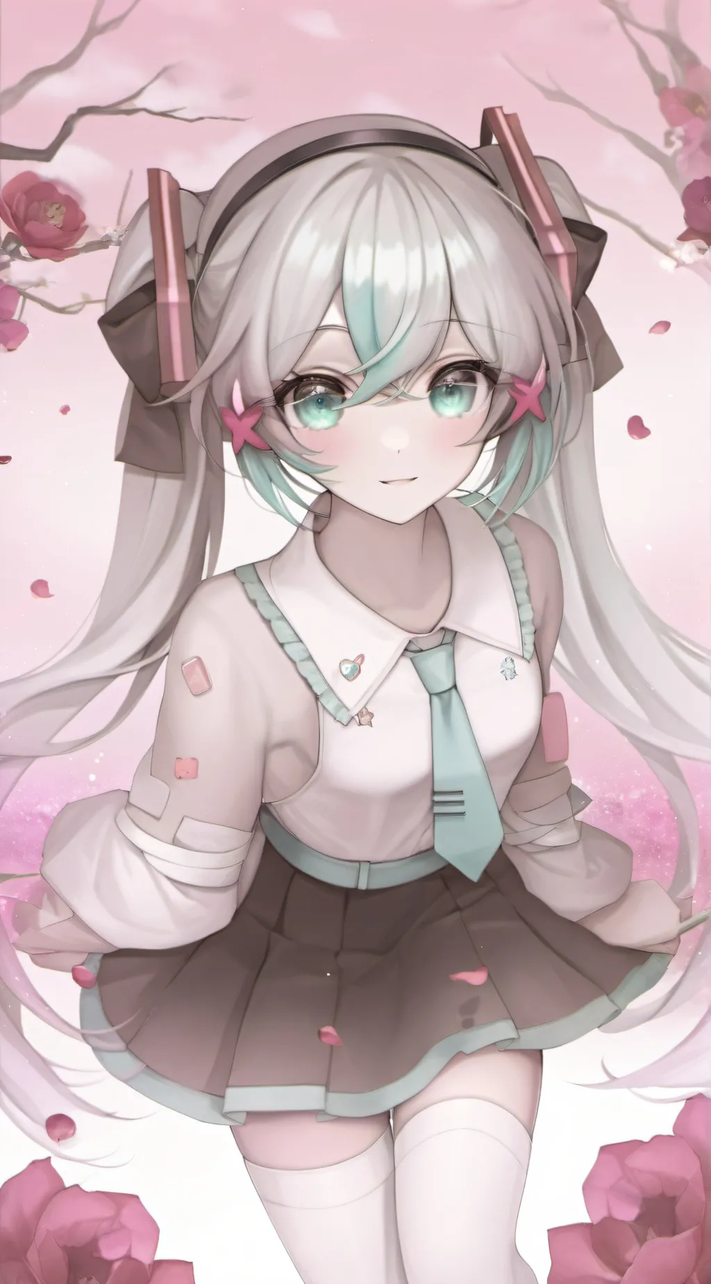 ai character: Miku  background