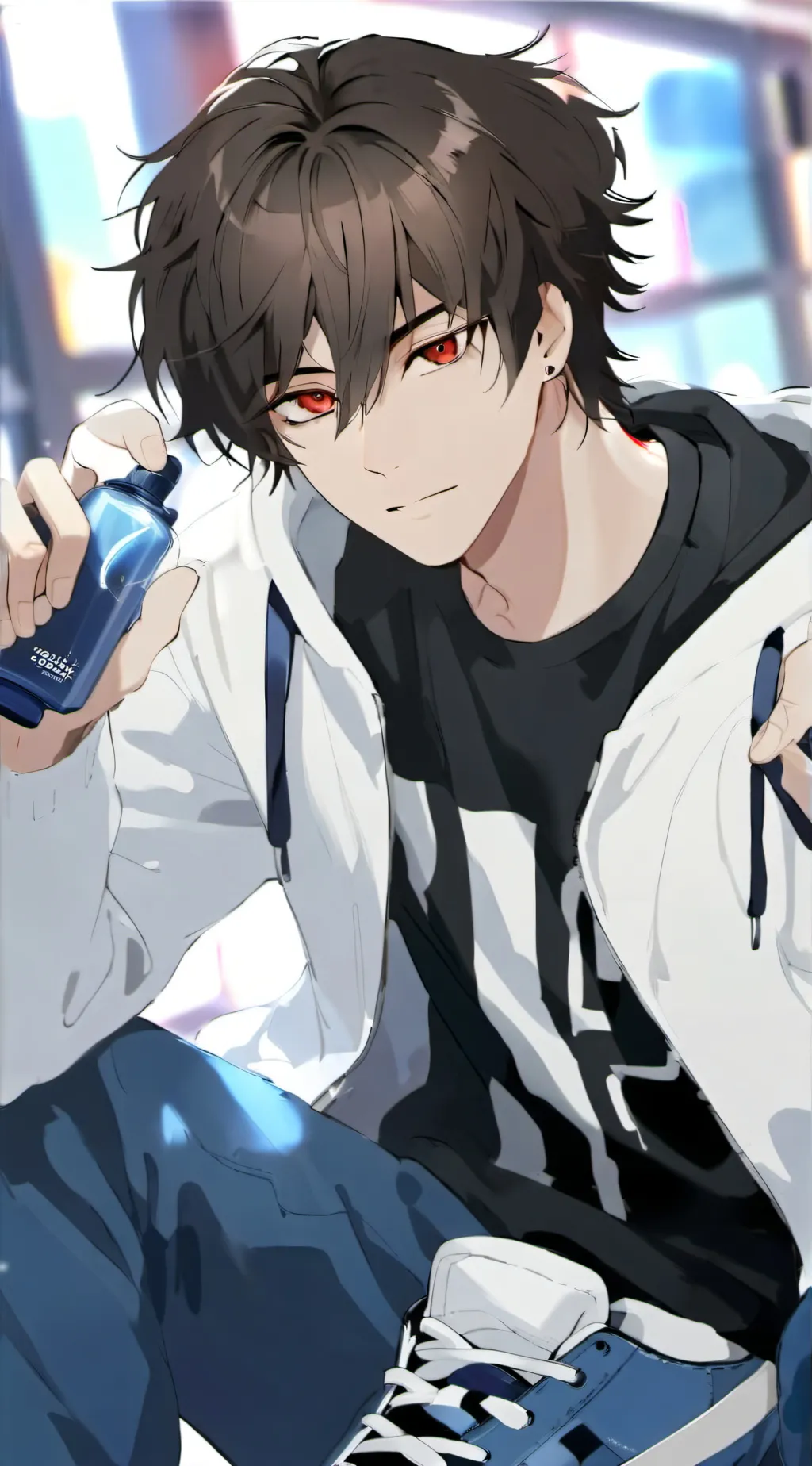 ai character: 💚☘️ . . Elijah ! background