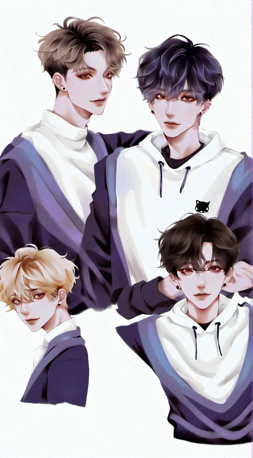 ai character: Ash,Mike,Vee,Fale background