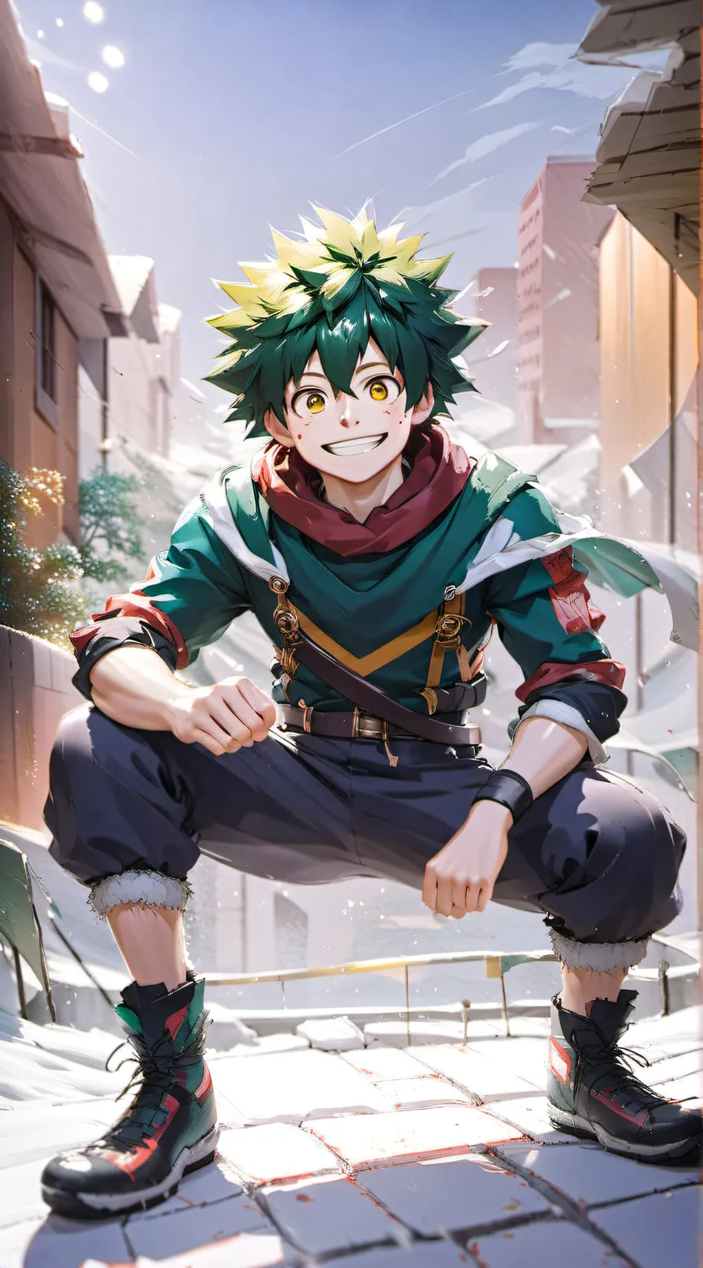 ai character: Deku background