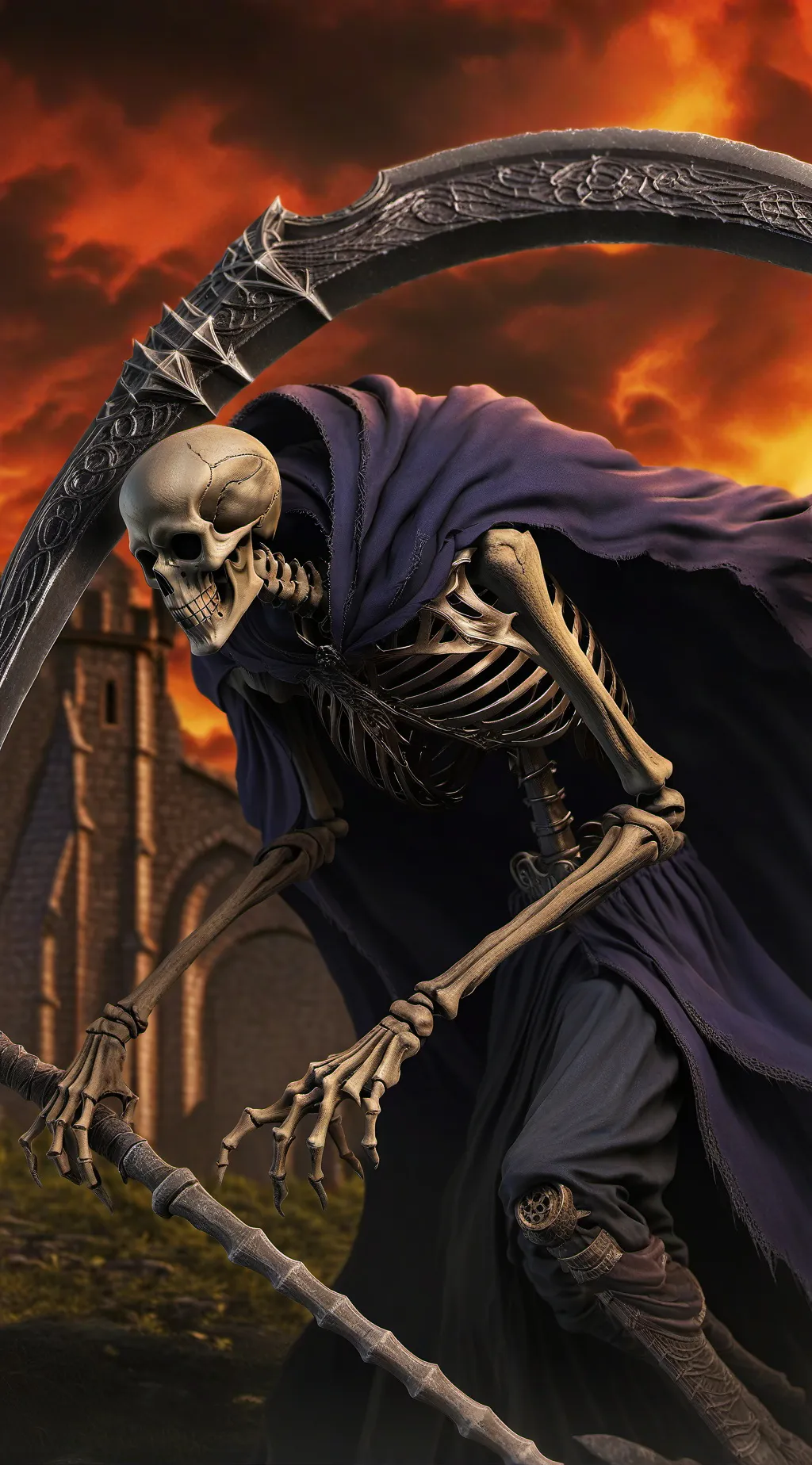 ai character: Death  background