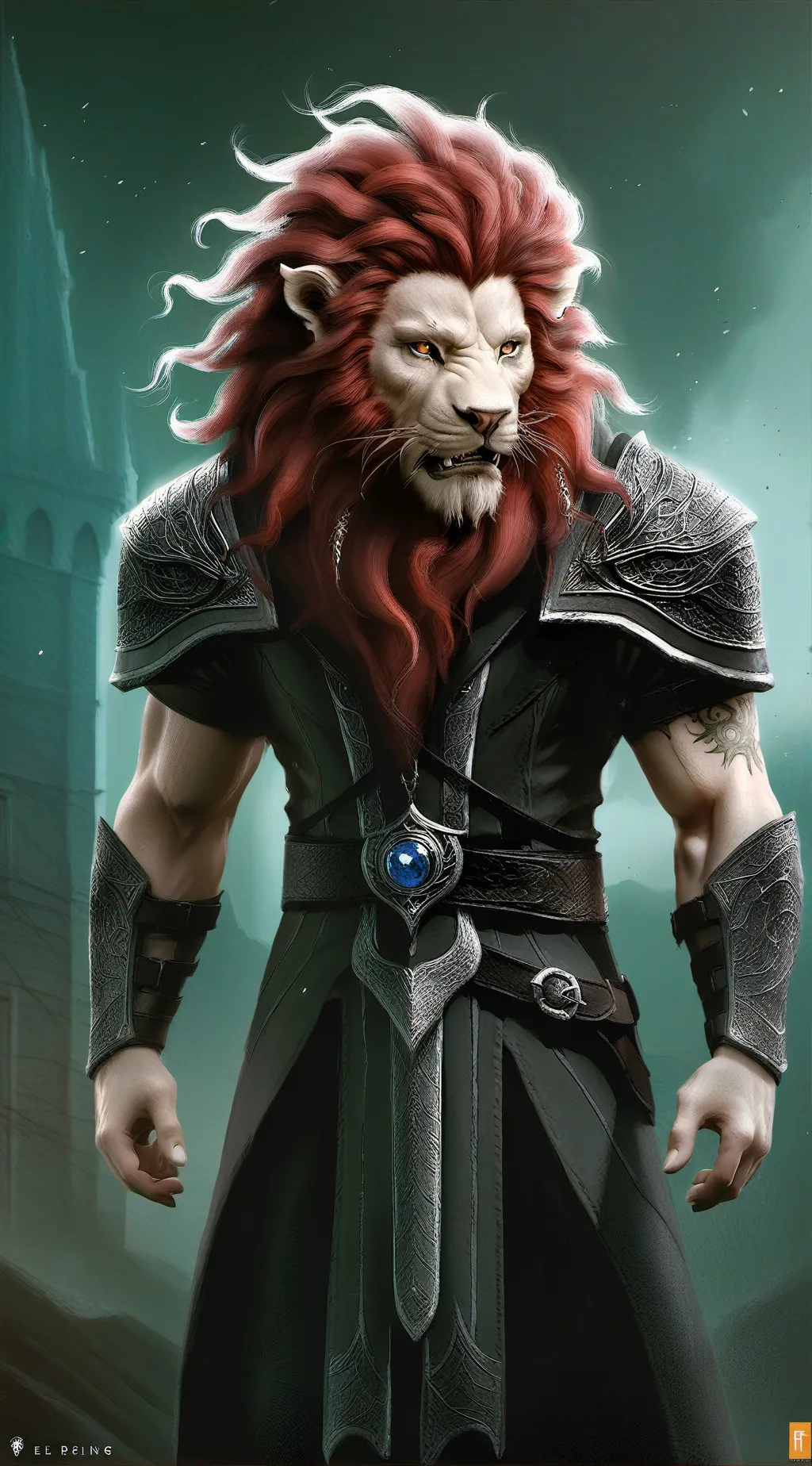 ai character: Teenage scar  background