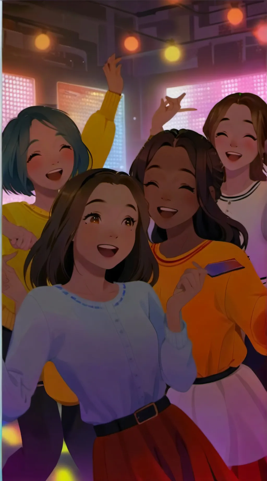 ai character: Roblox friends background