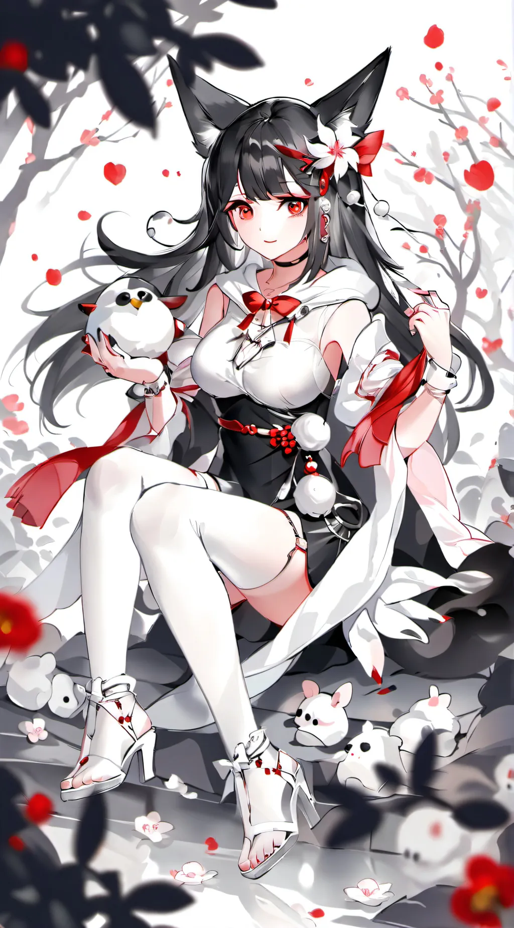 ai character: Tv woman background