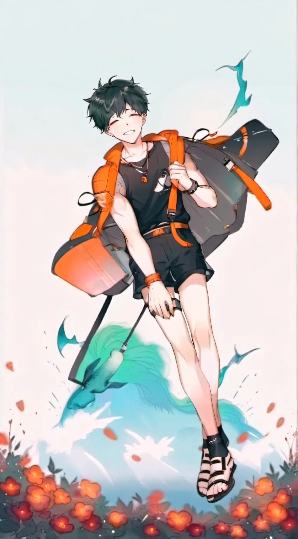 ai character: mha x TD background