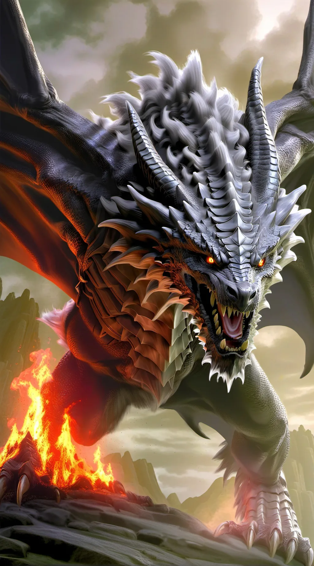ai character: Dragon  background