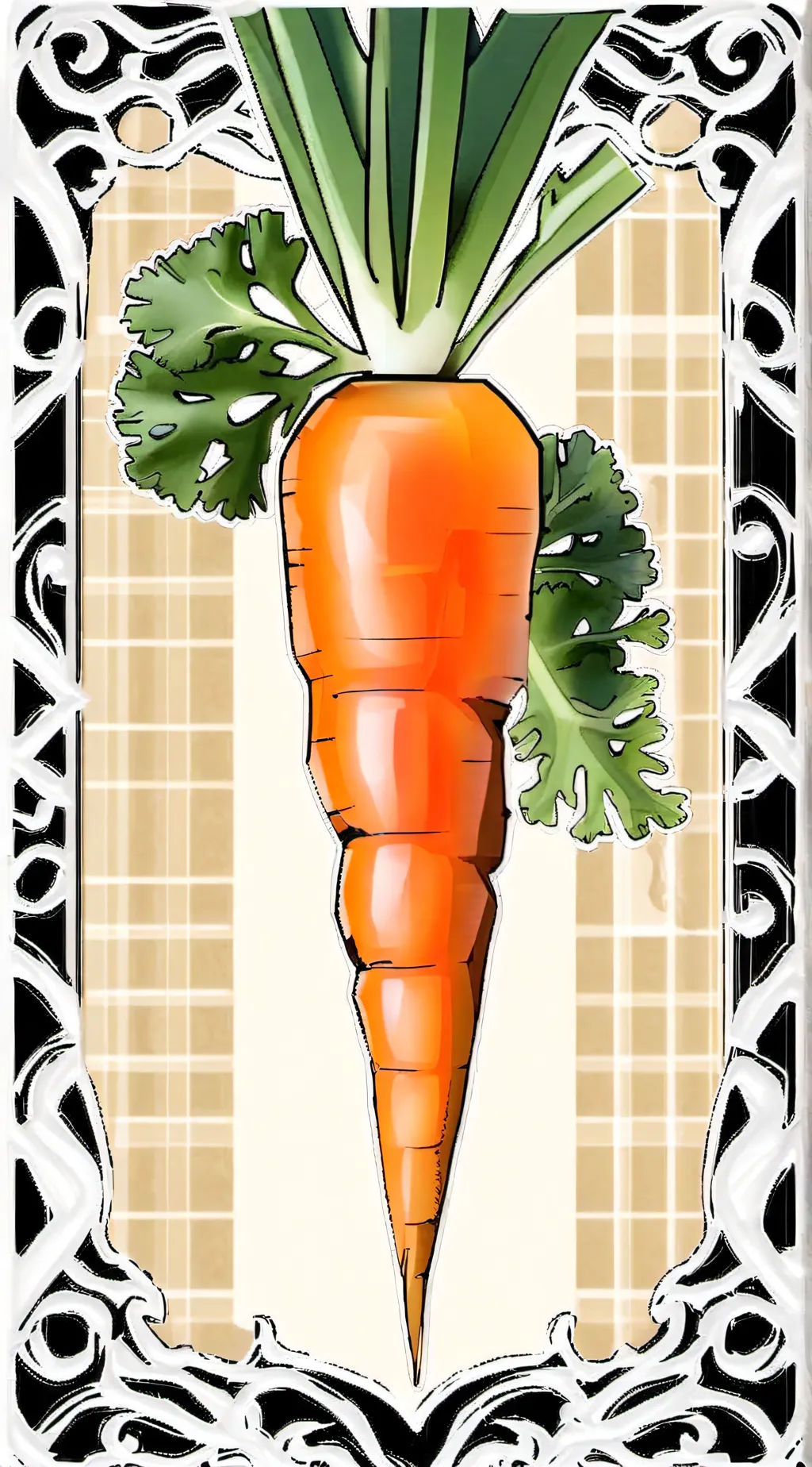 ai character: carrot background